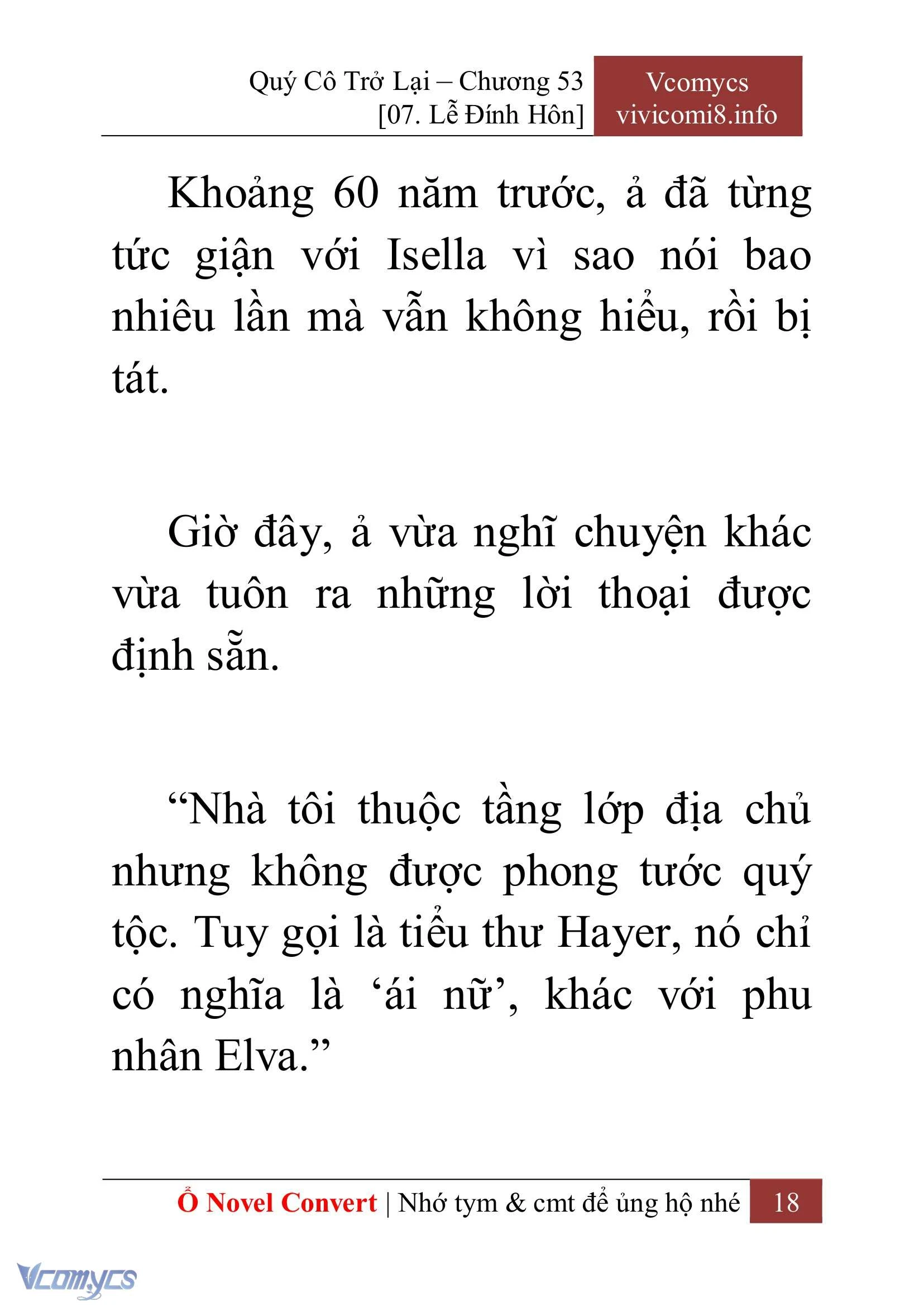 [Novel] Quý Cô Trở Lại Chapter  53 - 20