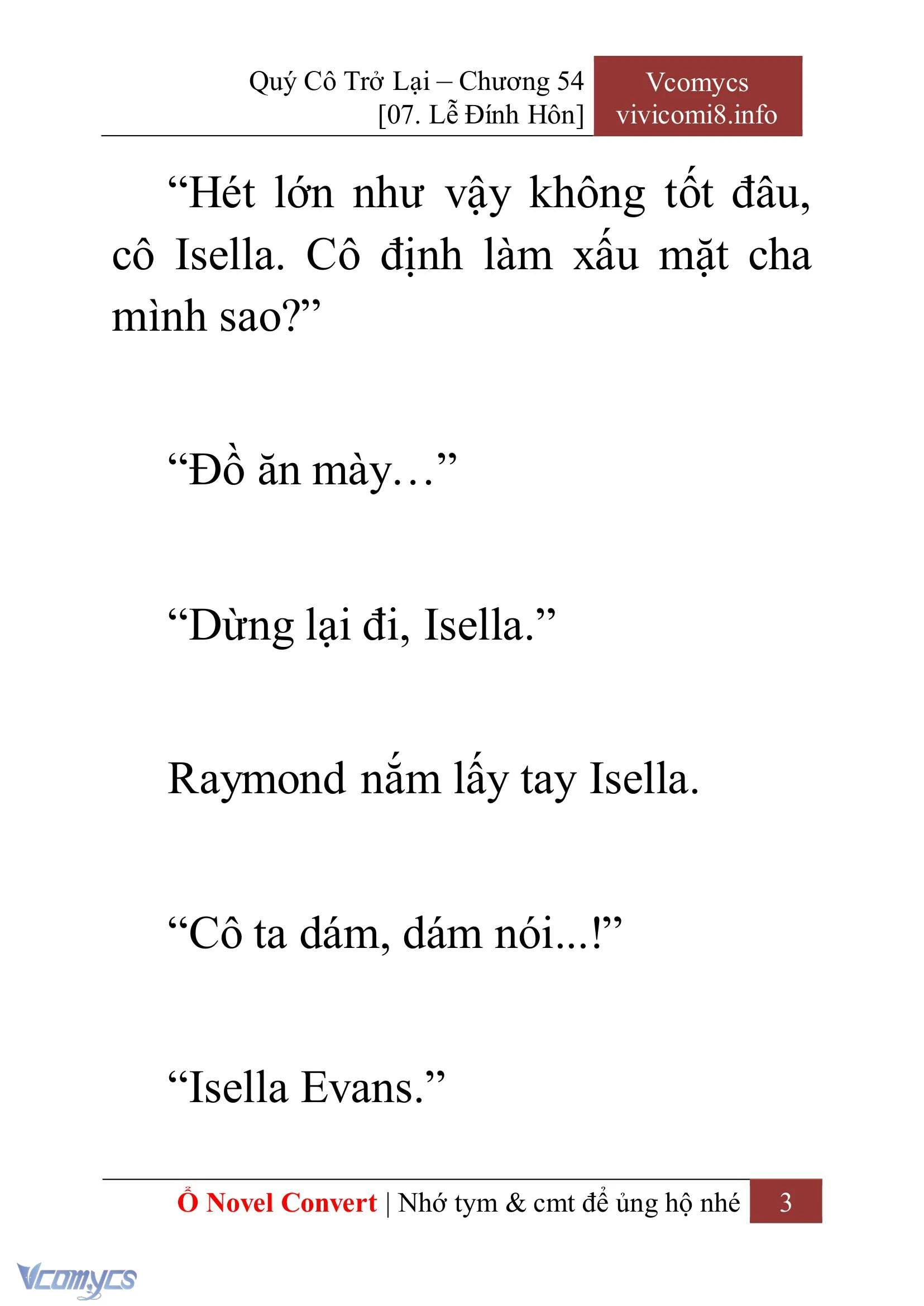 [Novel] Quý Cô Trở Lại Chapter  54 - 5