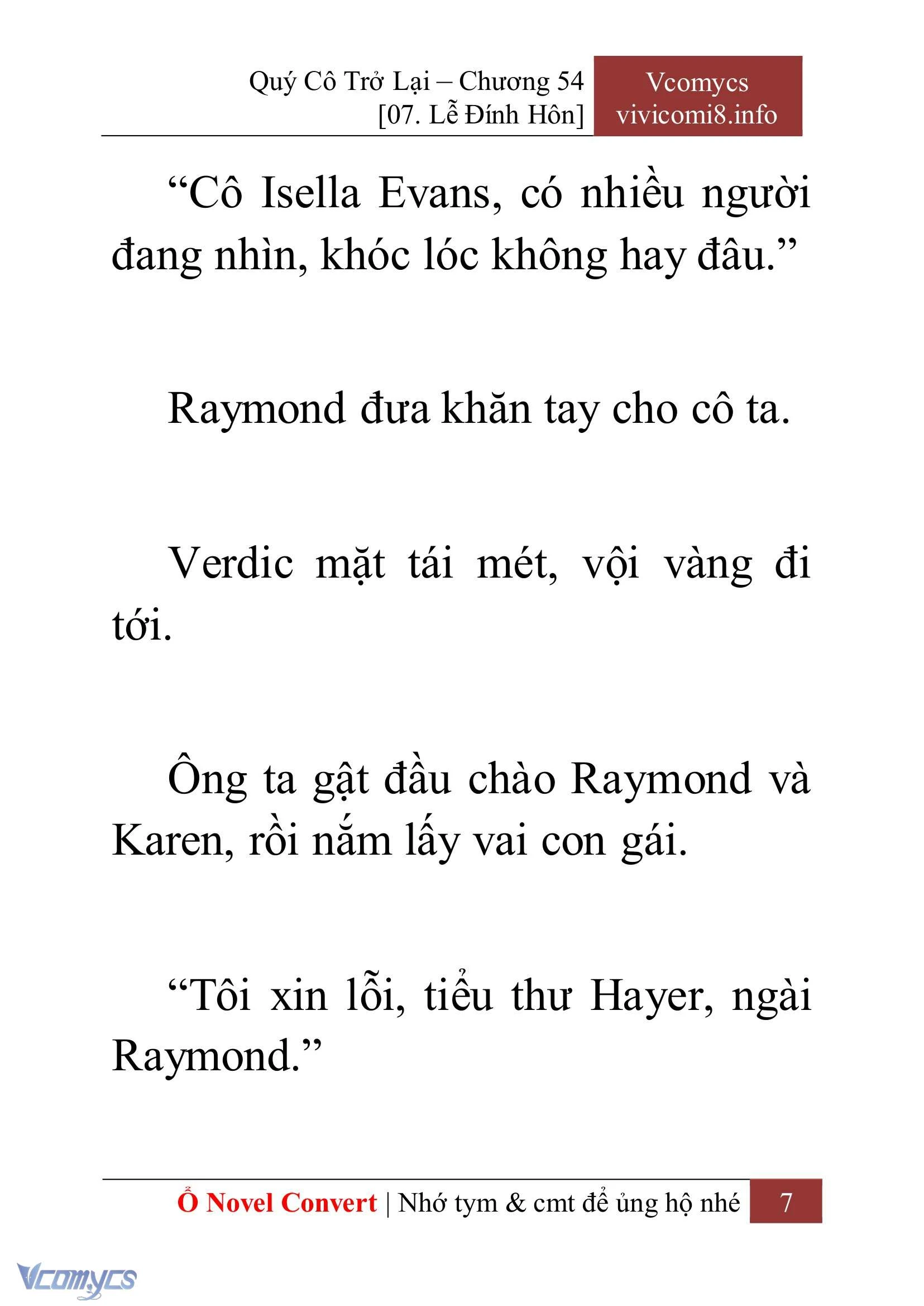 [Novel] Quý Cô Trở Lại Chapter  54 - 9