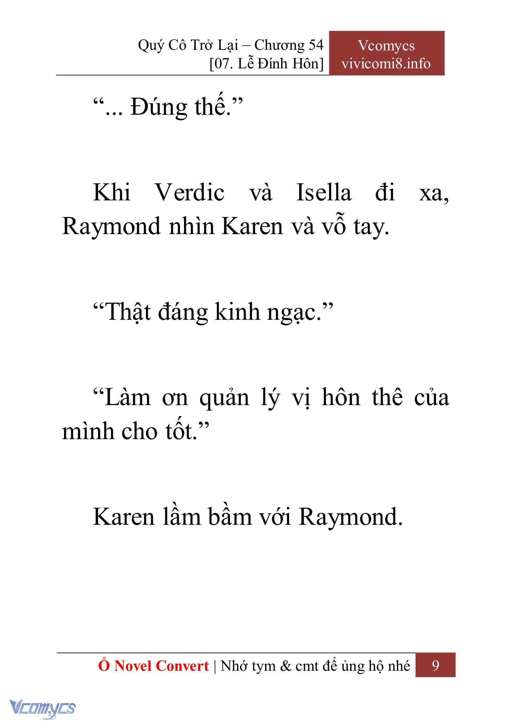 [Novel] Quý Cô Trở Lại Chapter  54 - 11