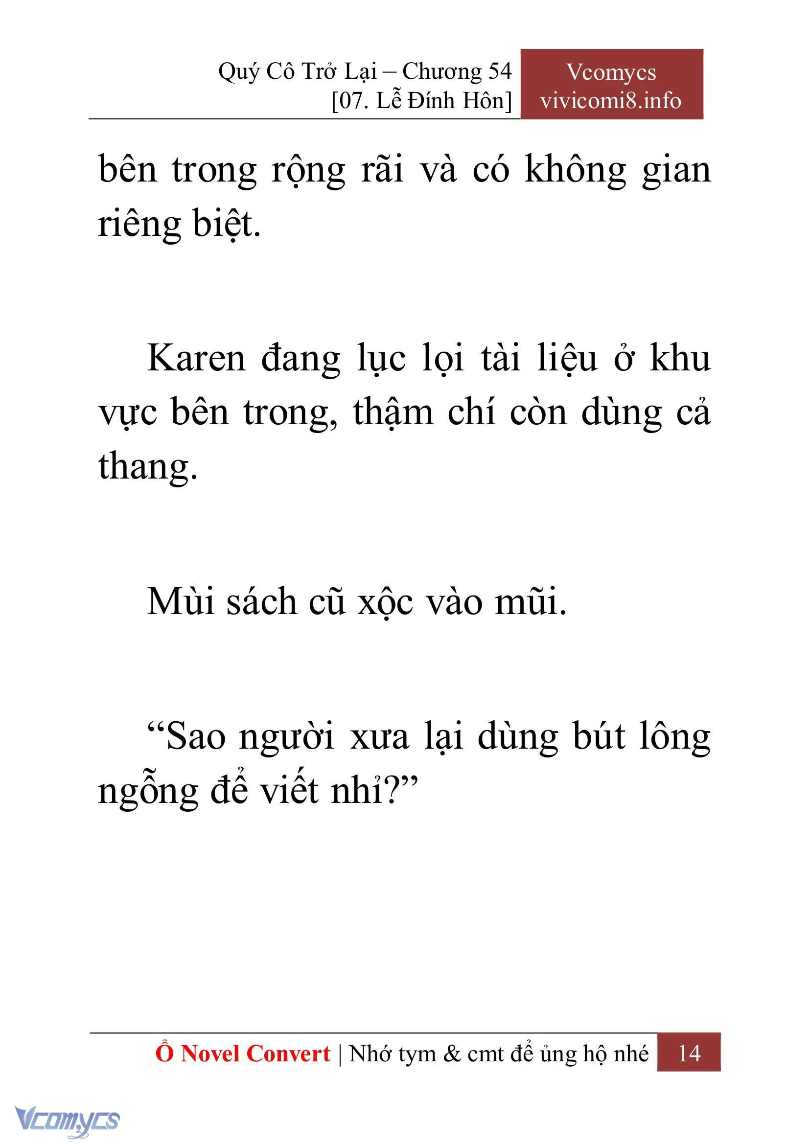 [Novel] Quý Cô Trở Lại Chapter  54 - 16