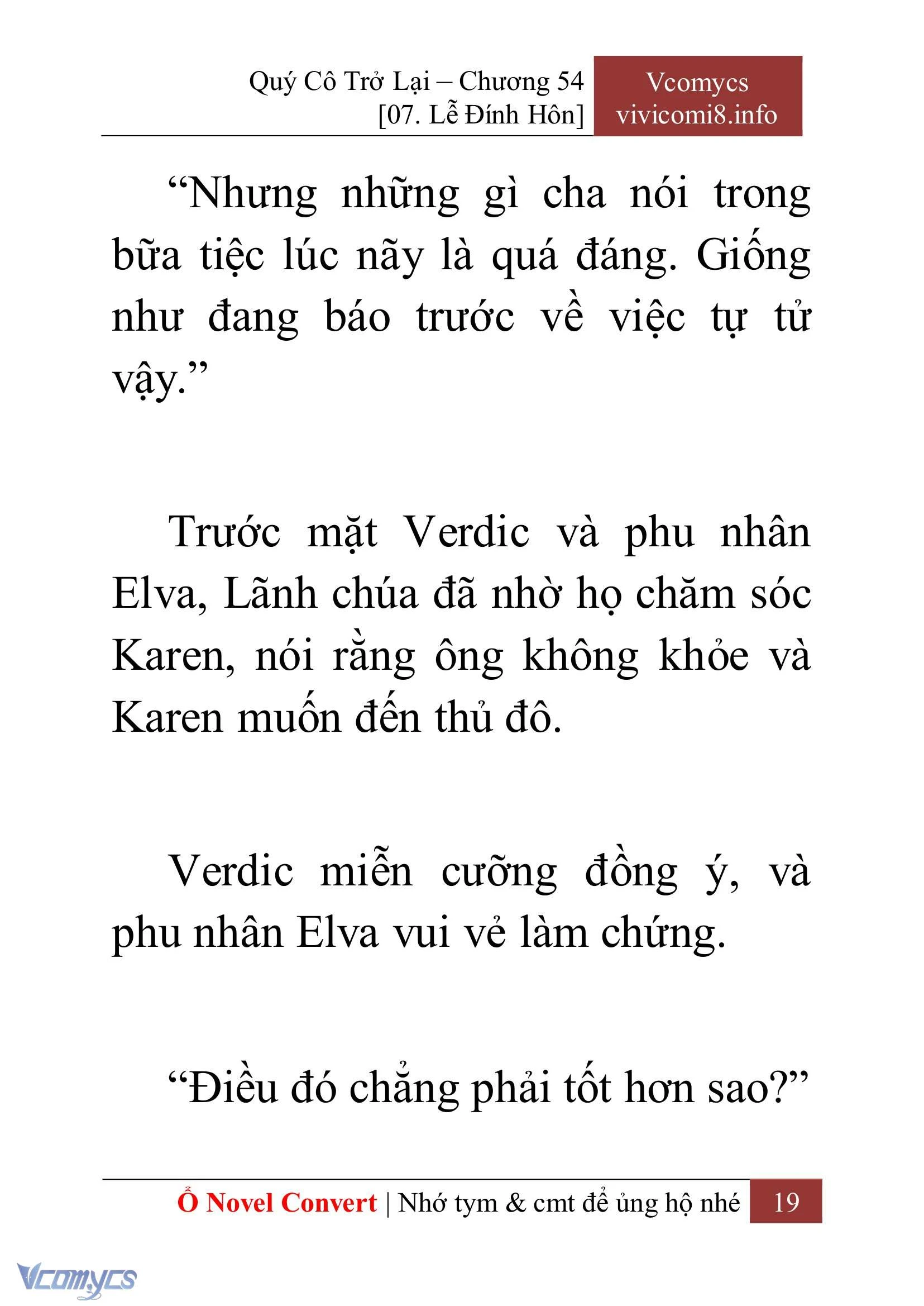 [Novel] Quý Cô Trở Lại Chapter  54 - 21