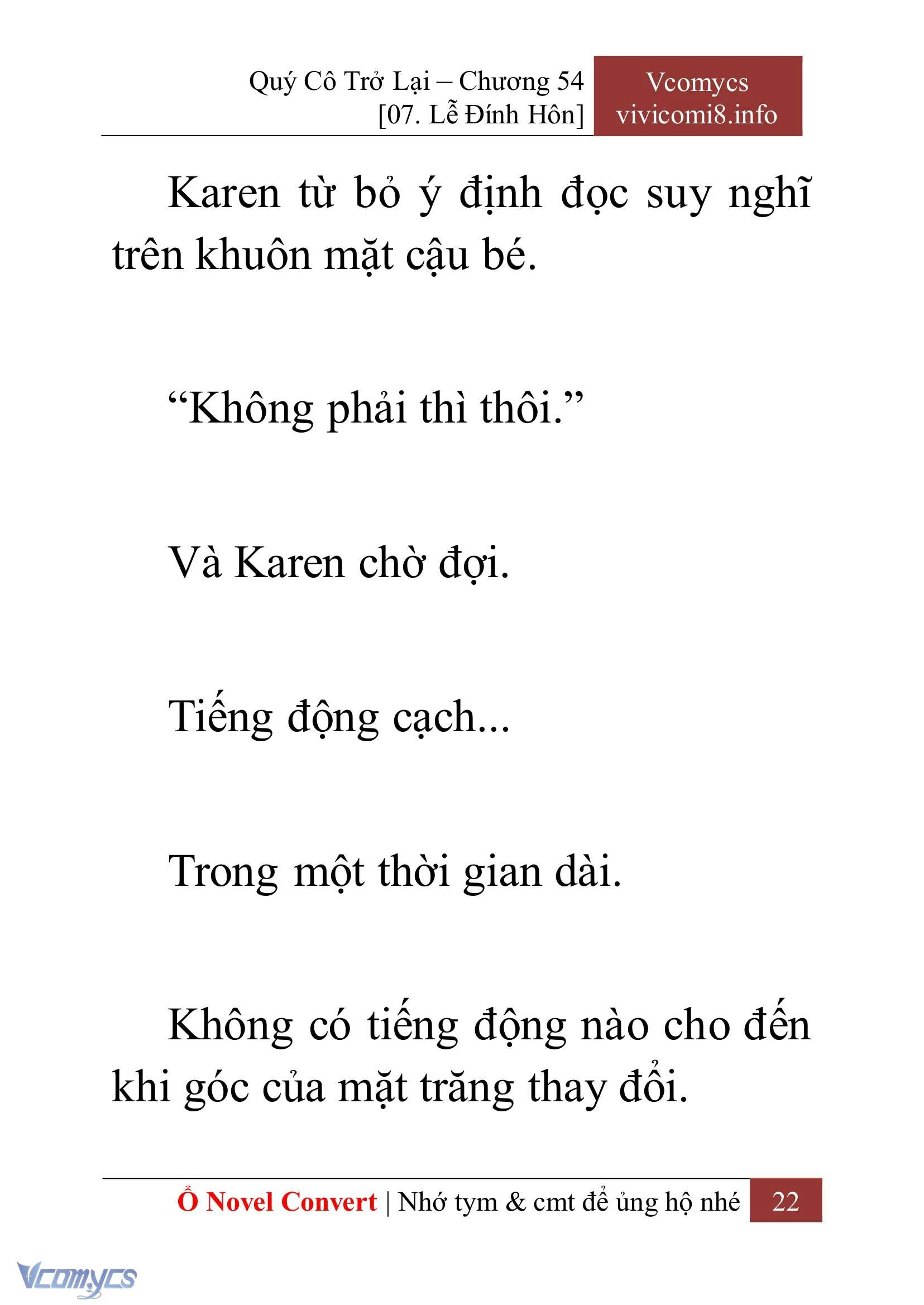 [Novel] Quý Cô Trở Lại Chapter  54 - 24