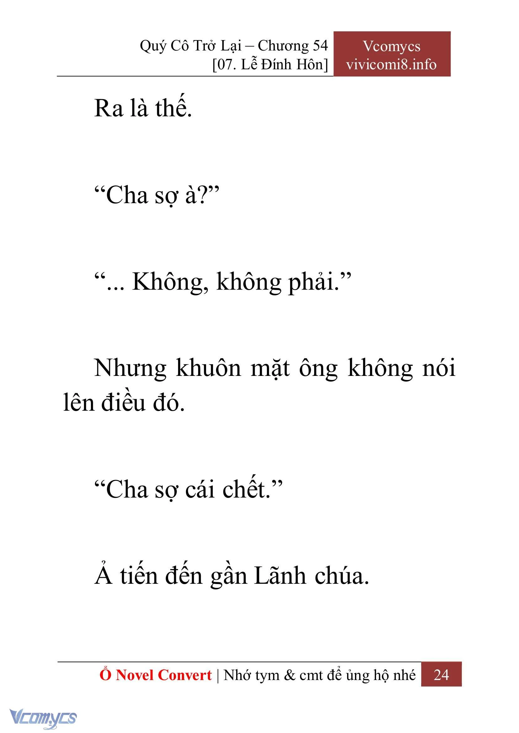 [Novel] Quý Cô Trở Lại Chapter  54 - 26