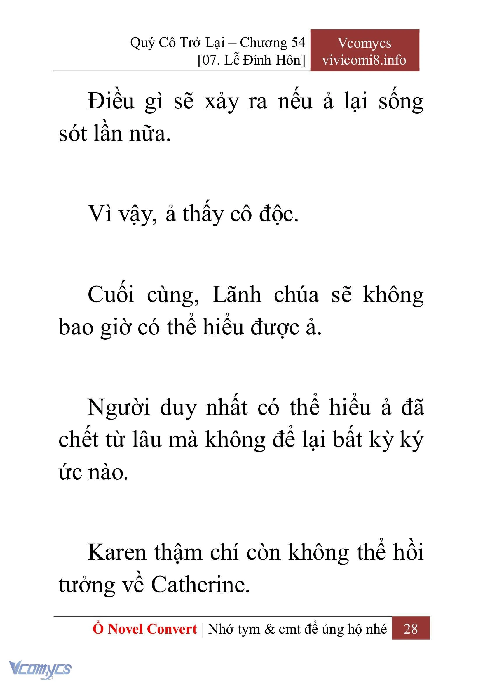 [Novel] Quý Cô Trở Lại Chapter  54 - 30