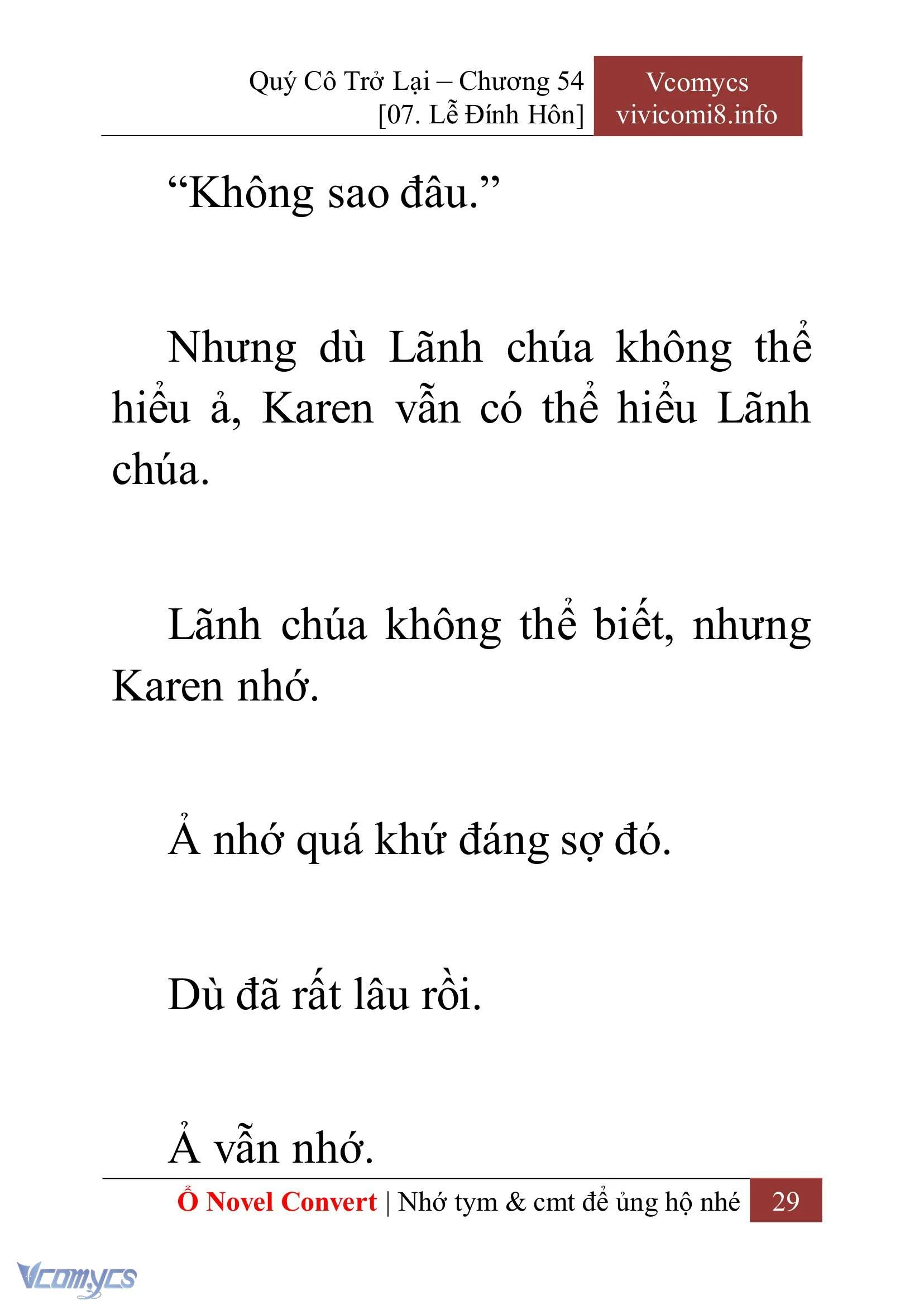 [Novel] Quý Cô Trở Lại Chapter  54 - 31