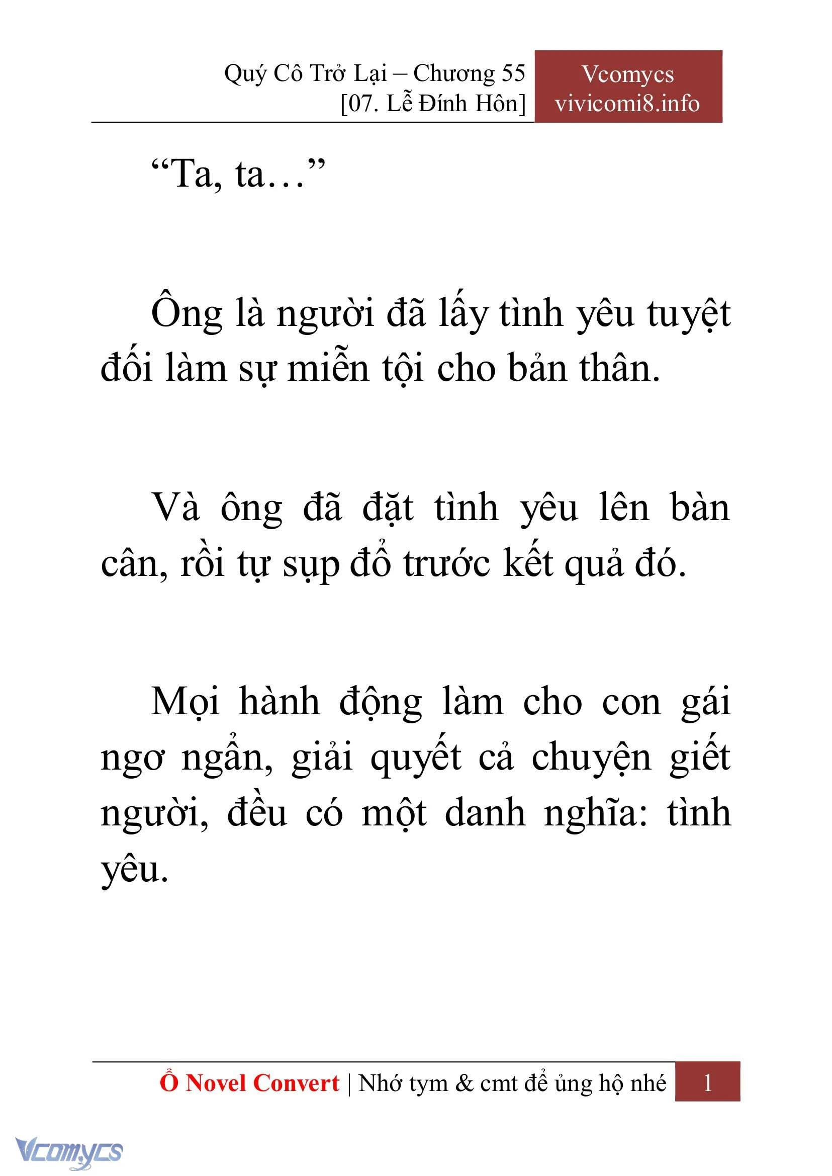 [Novel] Quý Cô Trở Lại Chapter  55 - 3