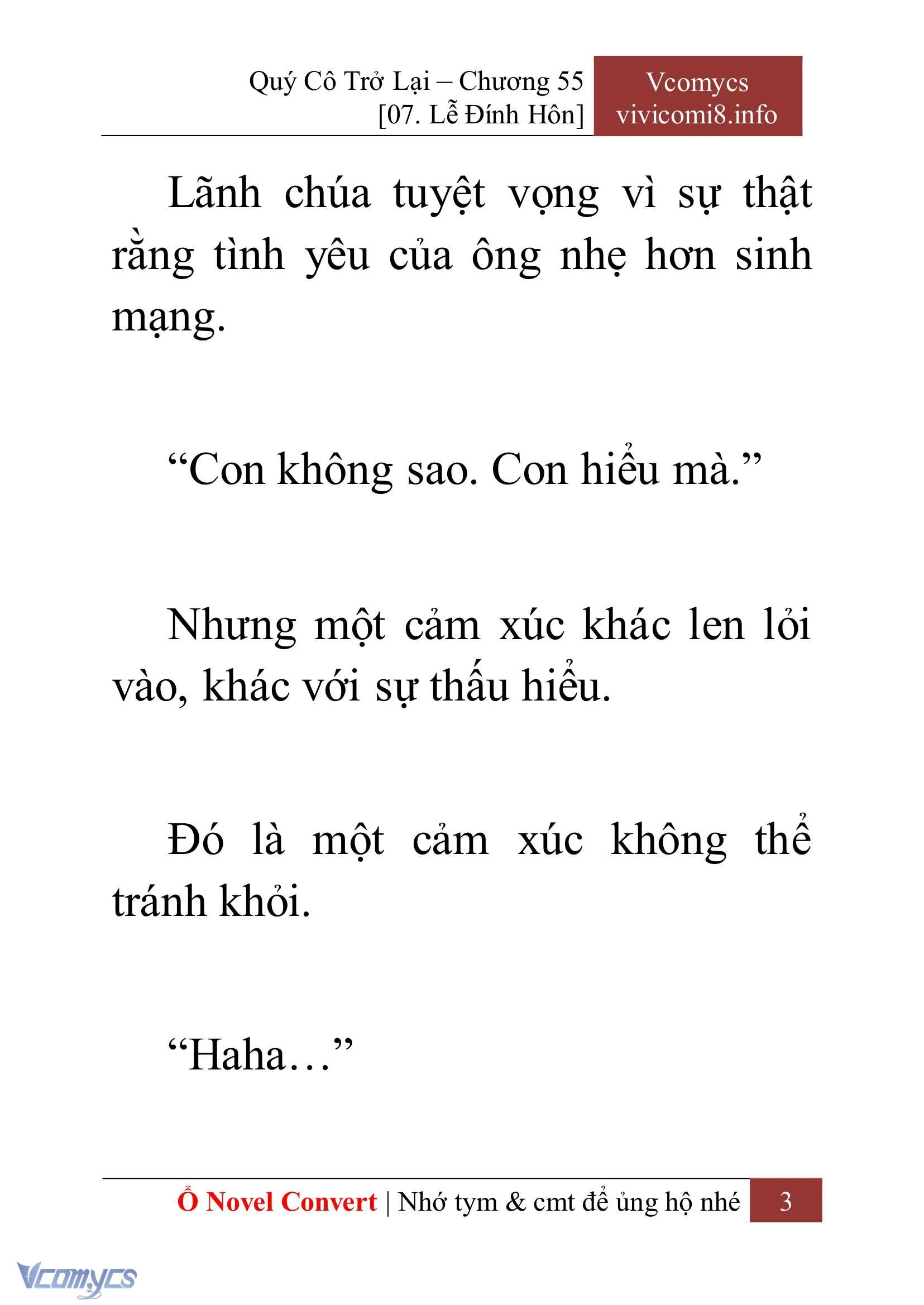 [Novel] Quý Cô Trở Lại Chapter  55 - 5