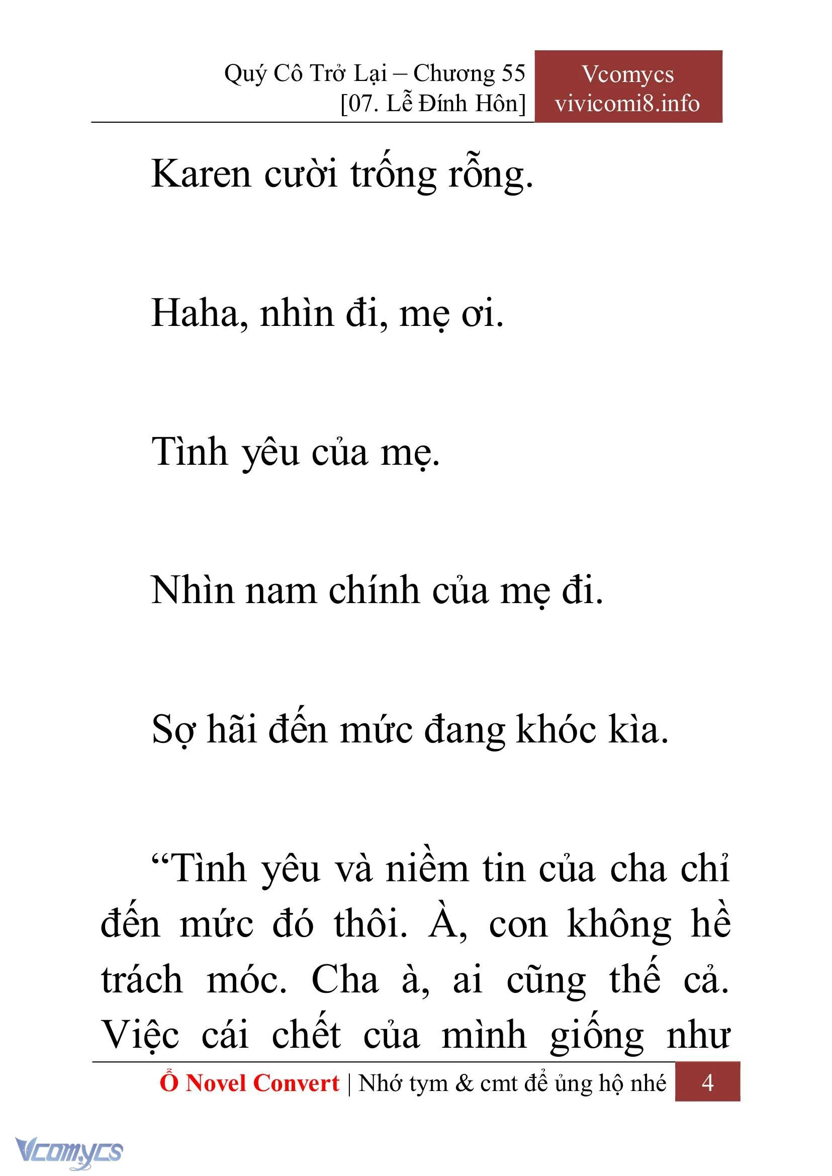 [Novel] Quý Cô Trở Lại Chapter  55 - 6