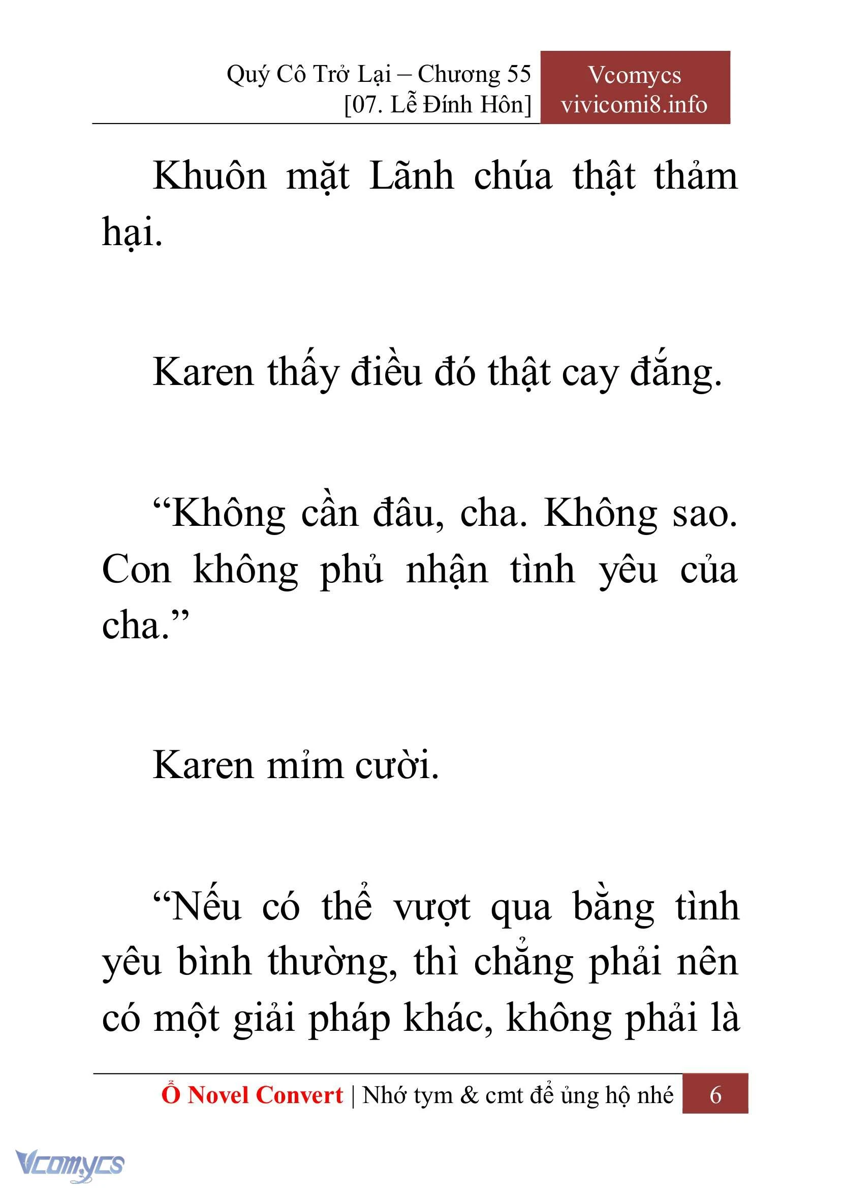 [Novel] Quý Cô Trở Lại Chapter  55 - 8
