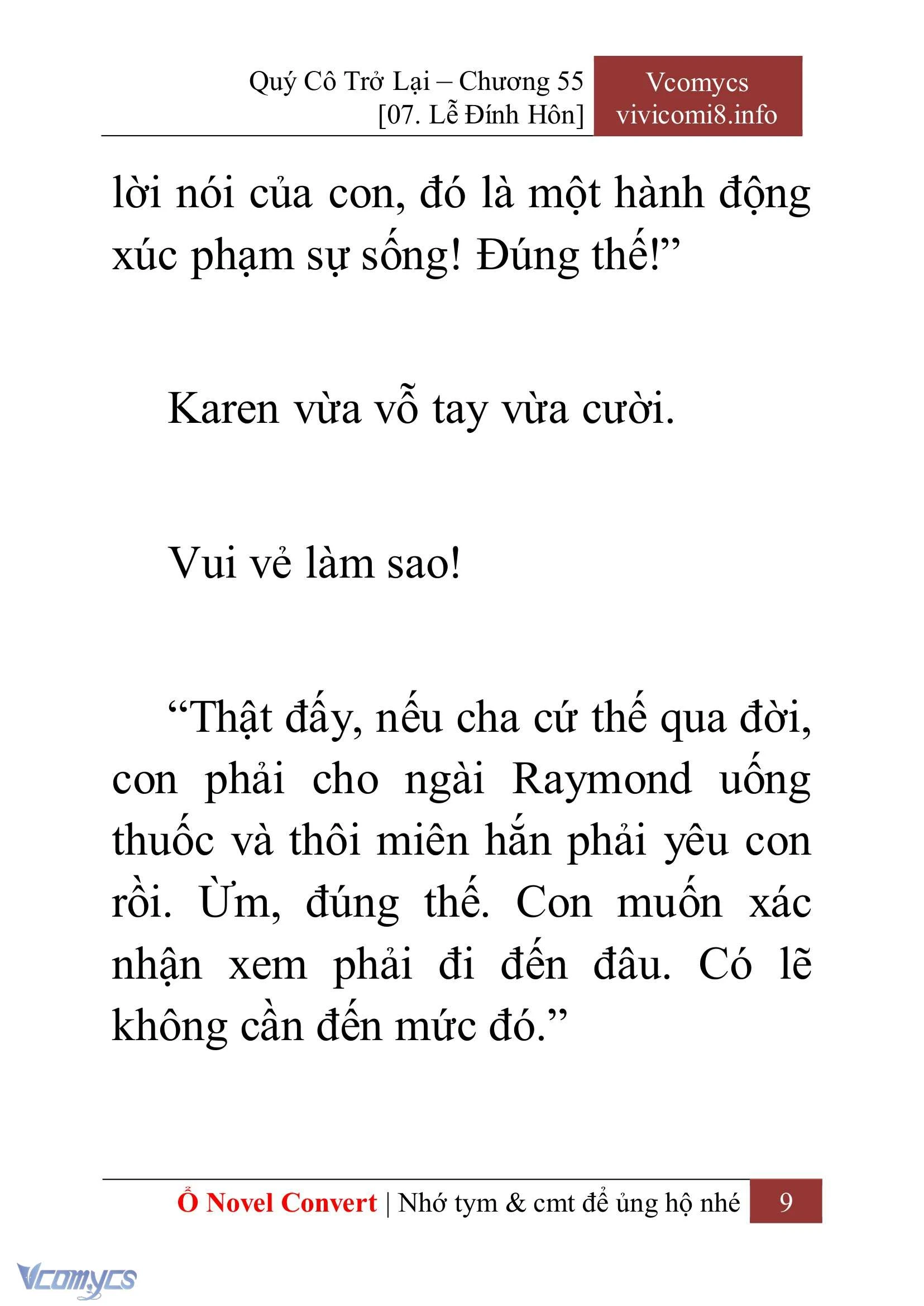 [Novel] Quý Cô Trở Lại Chapter  55 - 11