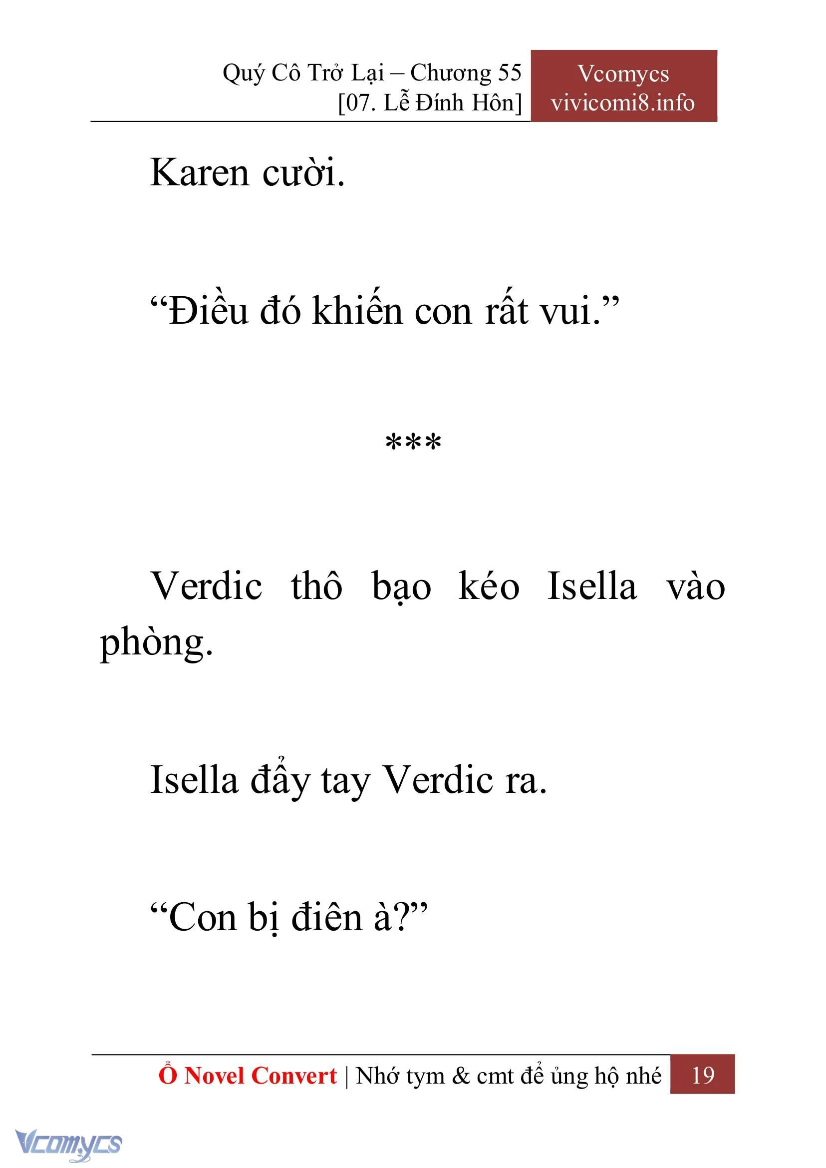 [Novel] Quý Cô Trở Lại Chapter  55 - 21