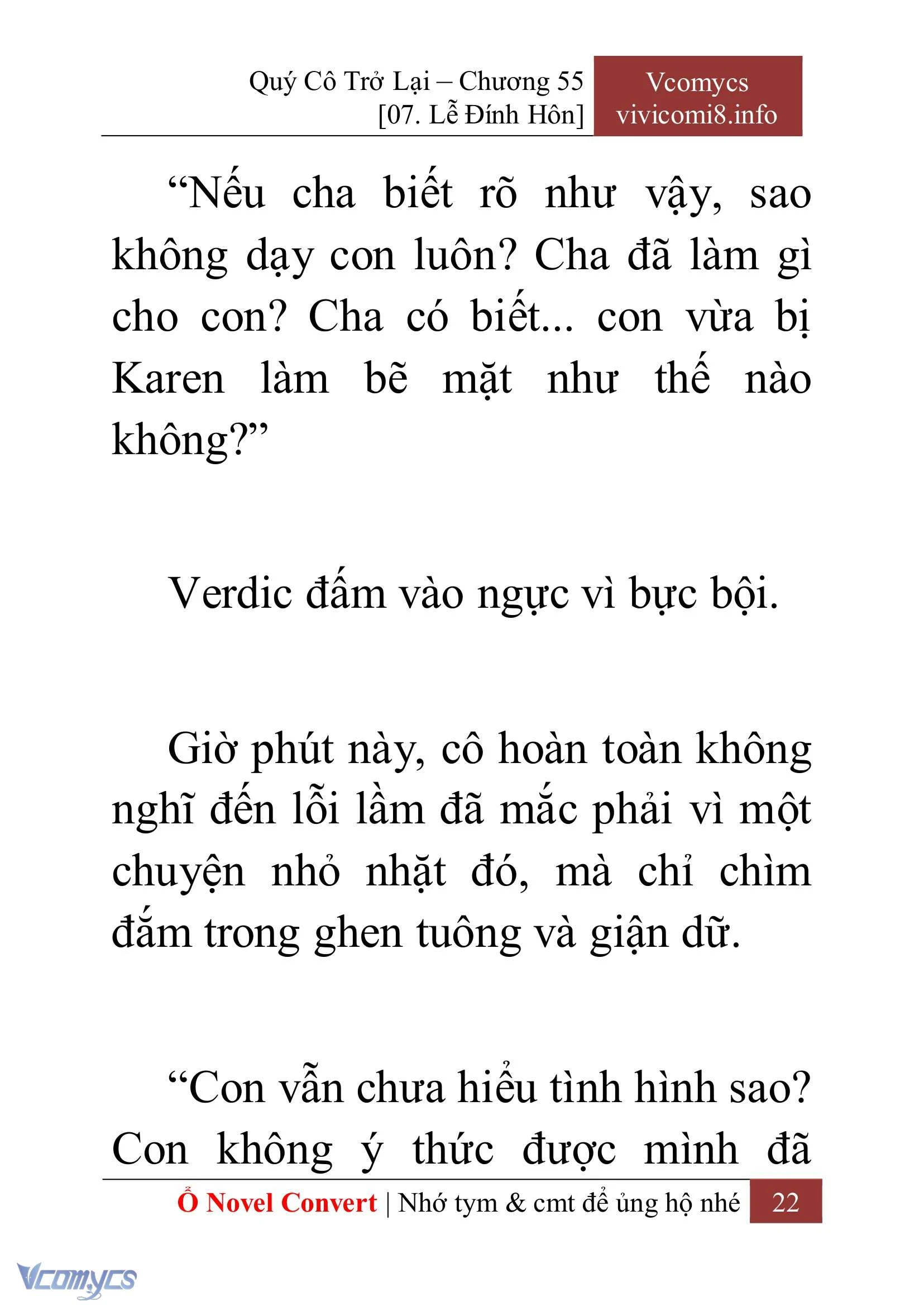 [Novel] Quý Cô Trở Lại Chapter  55 - 24
