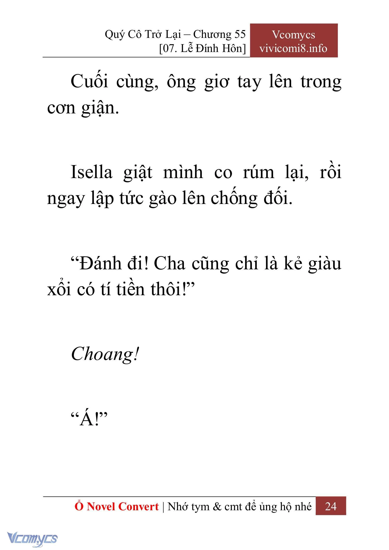 [Novel] Quý Cô Trở Lại Chapter  55 - 26