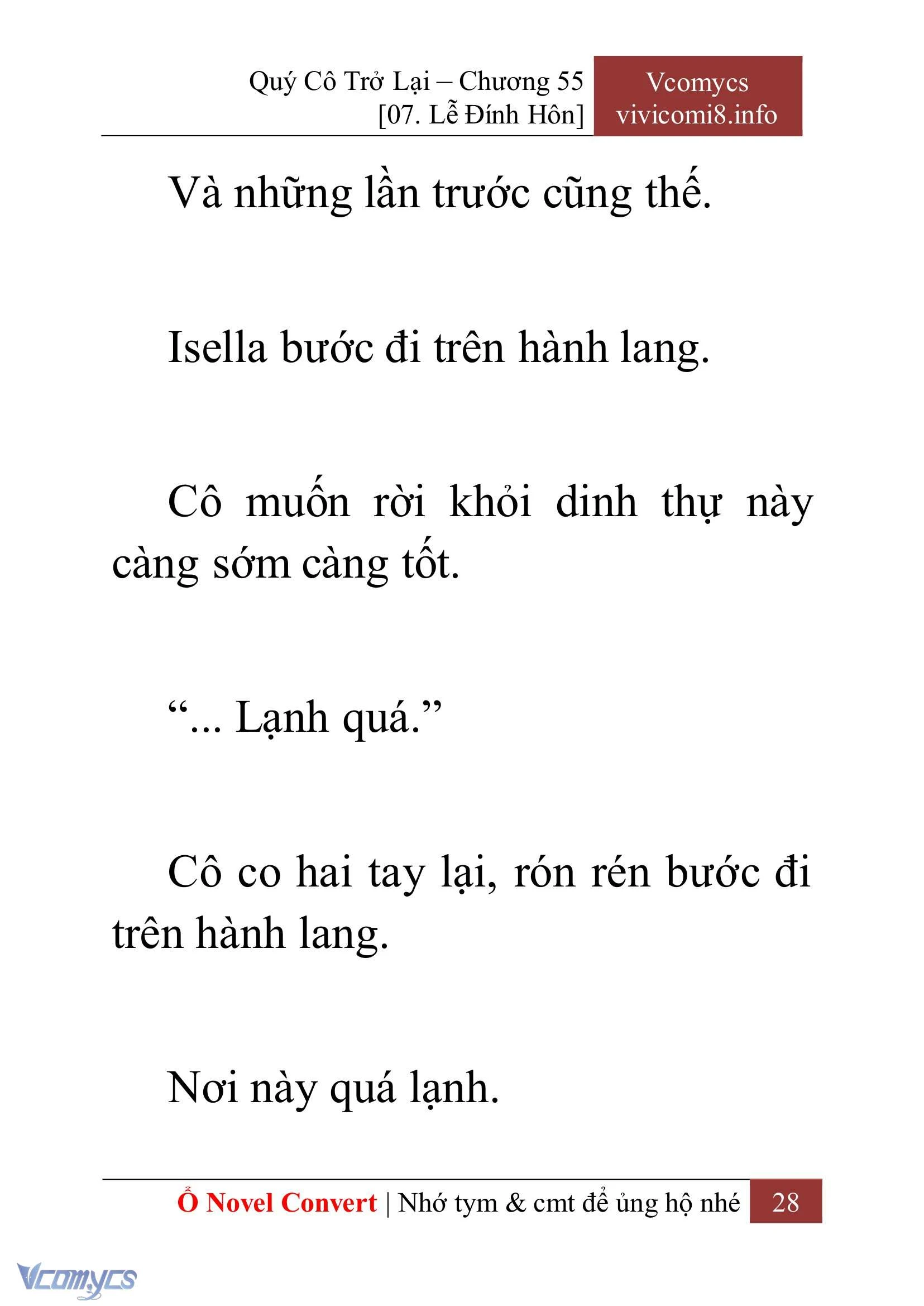 [Novel] Quý Cô Trở Lại Chapter  55 - 30