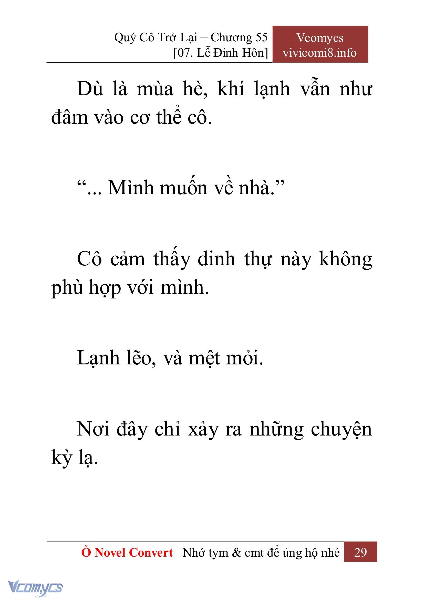 [Novel] Quý Cô Trở Lại Chapter  55 - 31