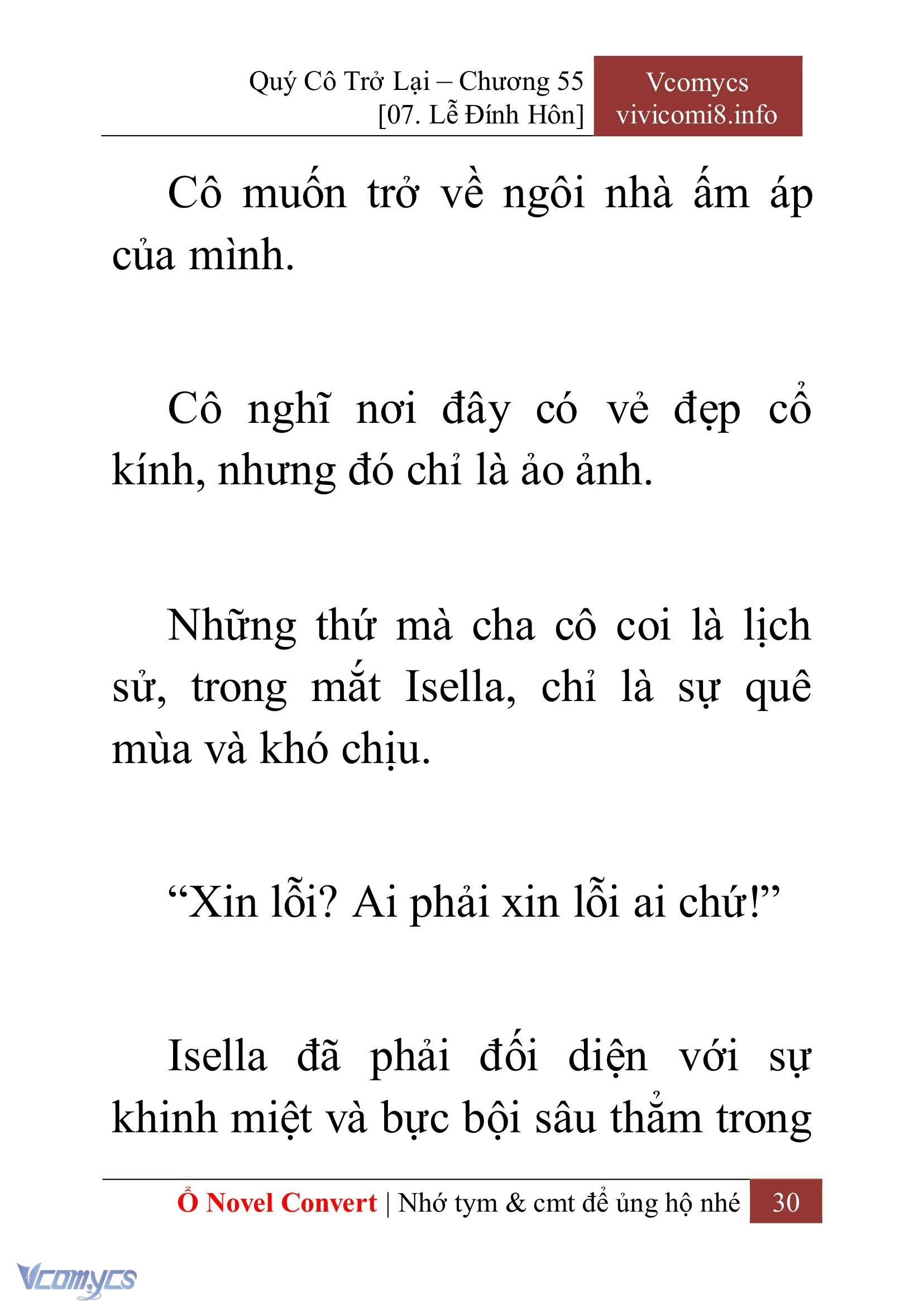 [Novel] Quý Cô Trở Lại Chapter  55 - 32