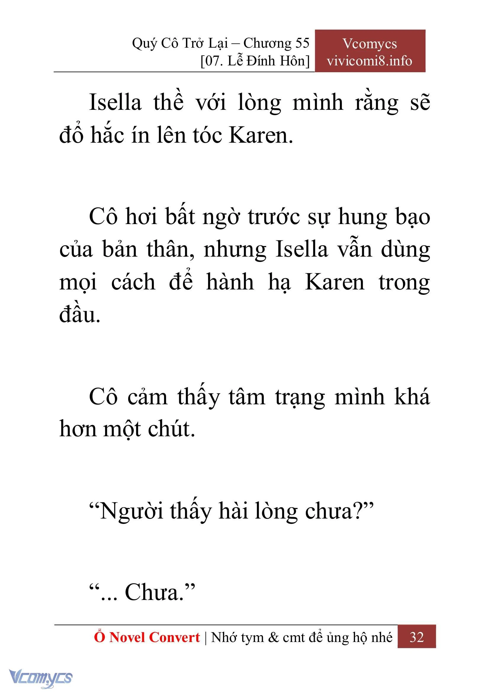 [Novel] Quý Cô Trở Lại Chapter  55 - 34