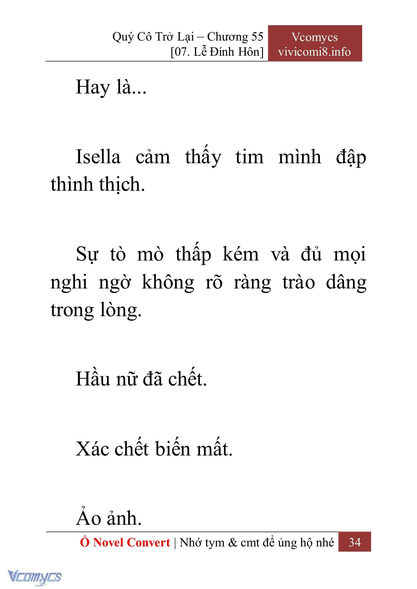 [Novel] Quý Cô Trở Lại Chapter  55 - 36