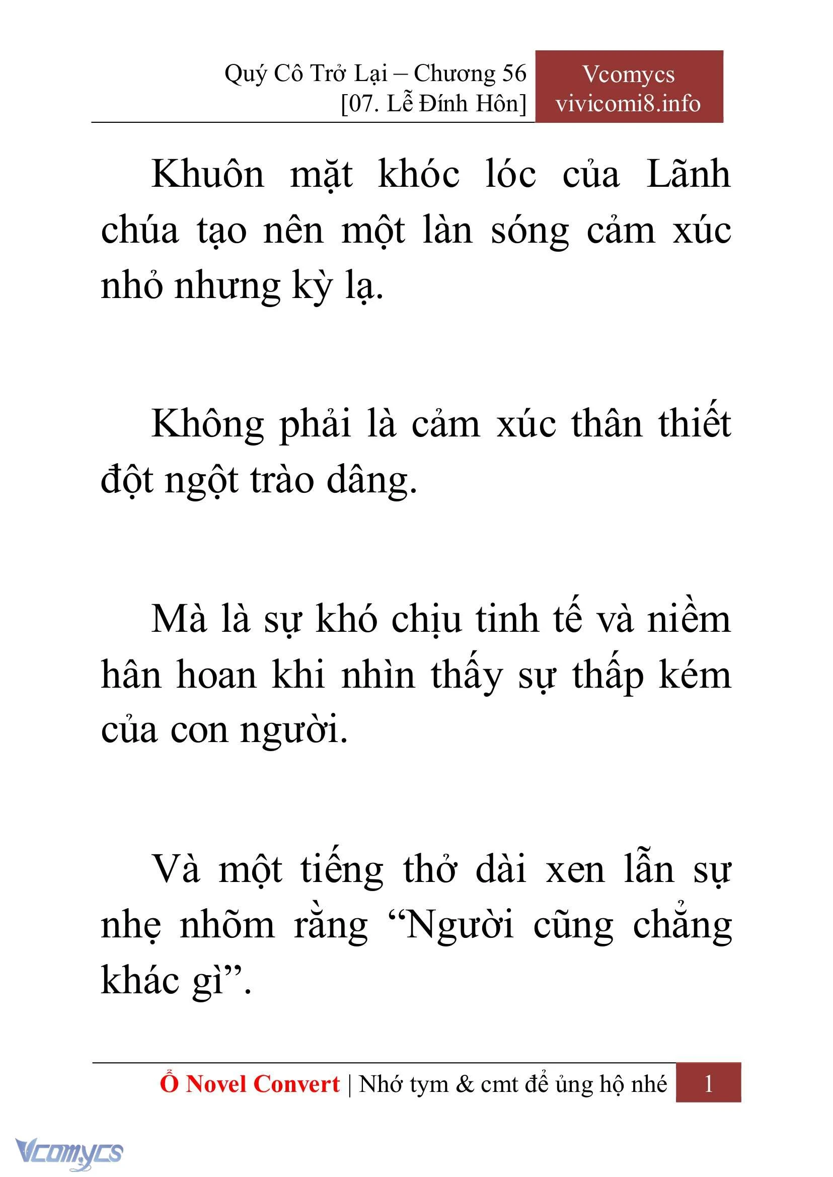 [Novel] Quý Cô Trở Lại Chapter  56 - 3