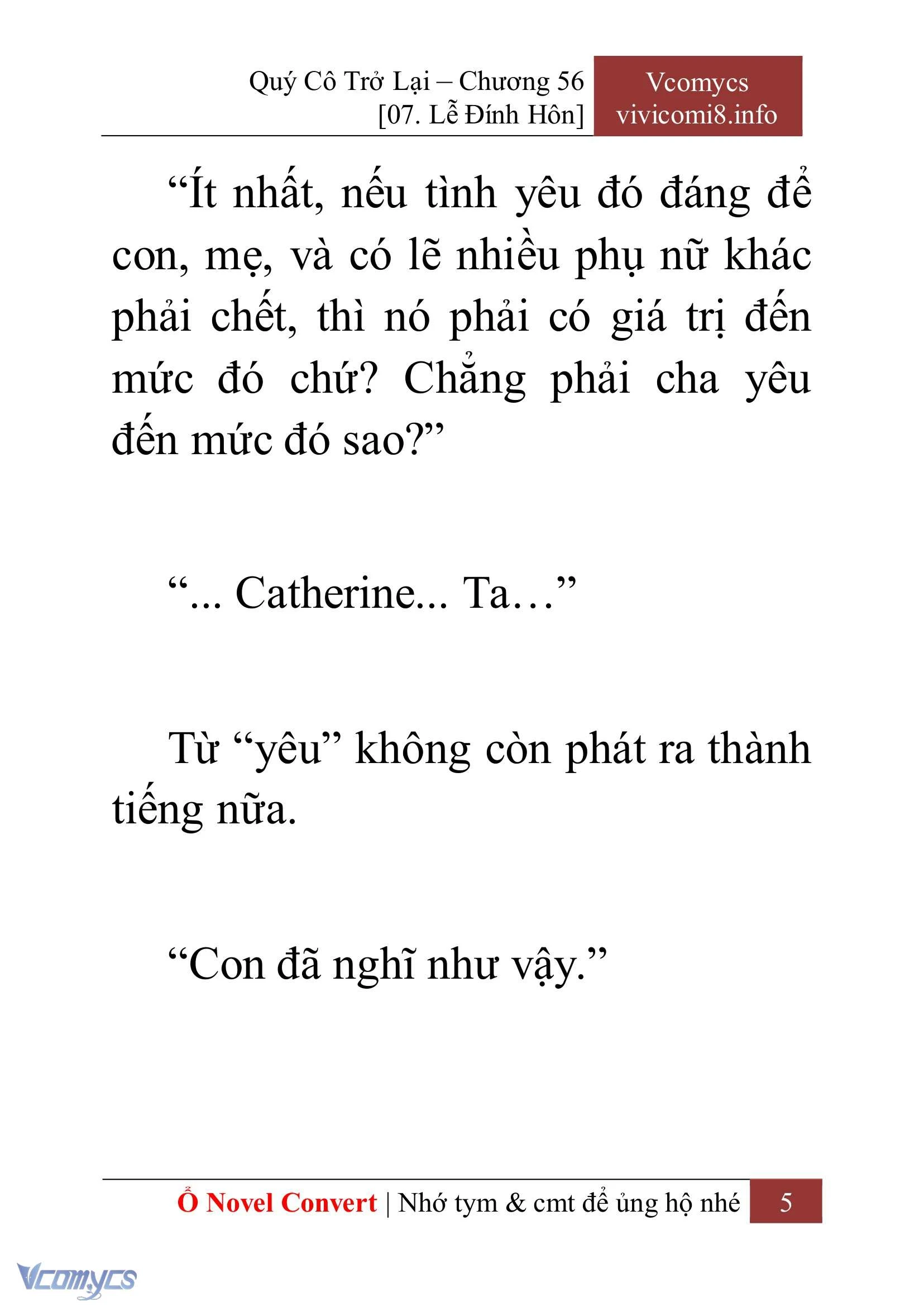 [Novel] Quý Cô Trở Lại Chapter  56 - 7