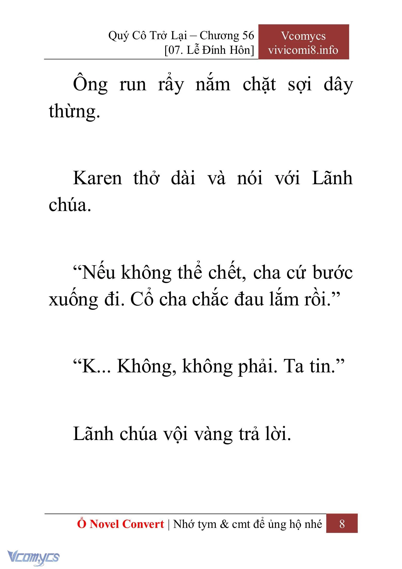 [Novel] Quý Cô Trở Lại Chapter  56 - 10