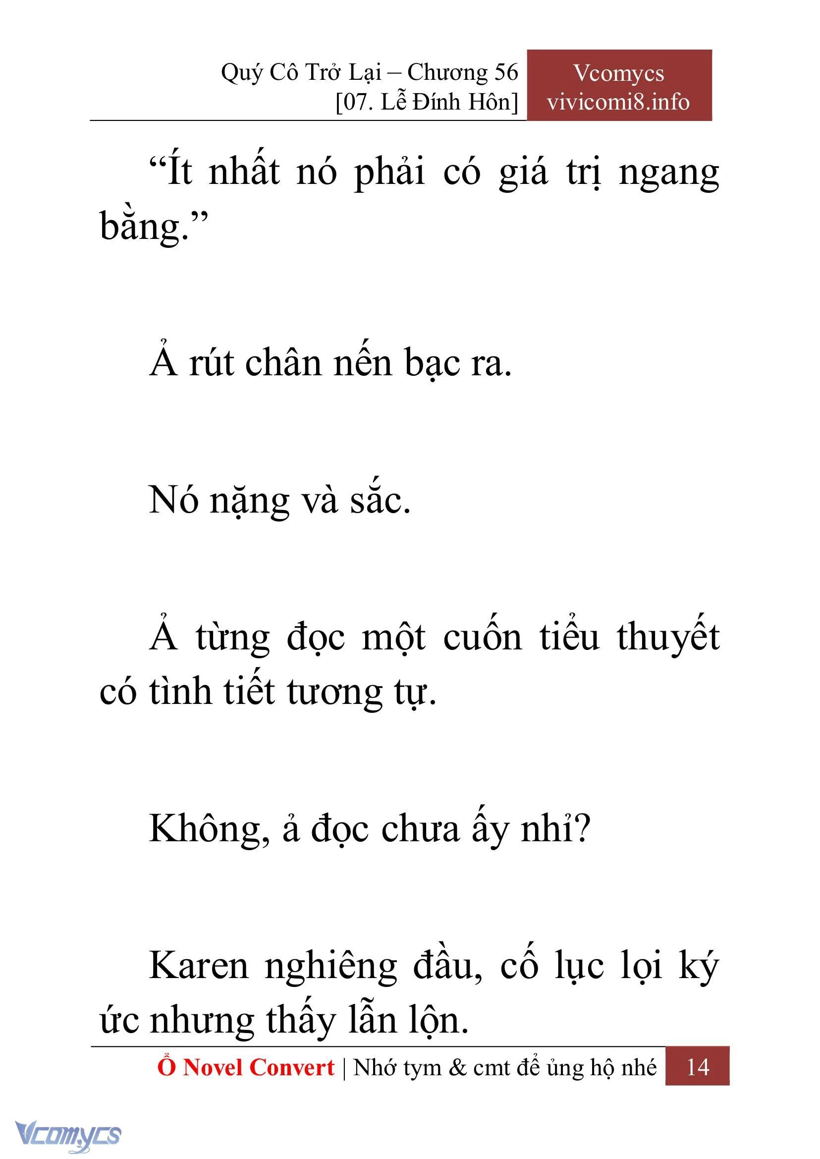 [Novel] Quý Cô Trở Lại Chapter  56 - 16