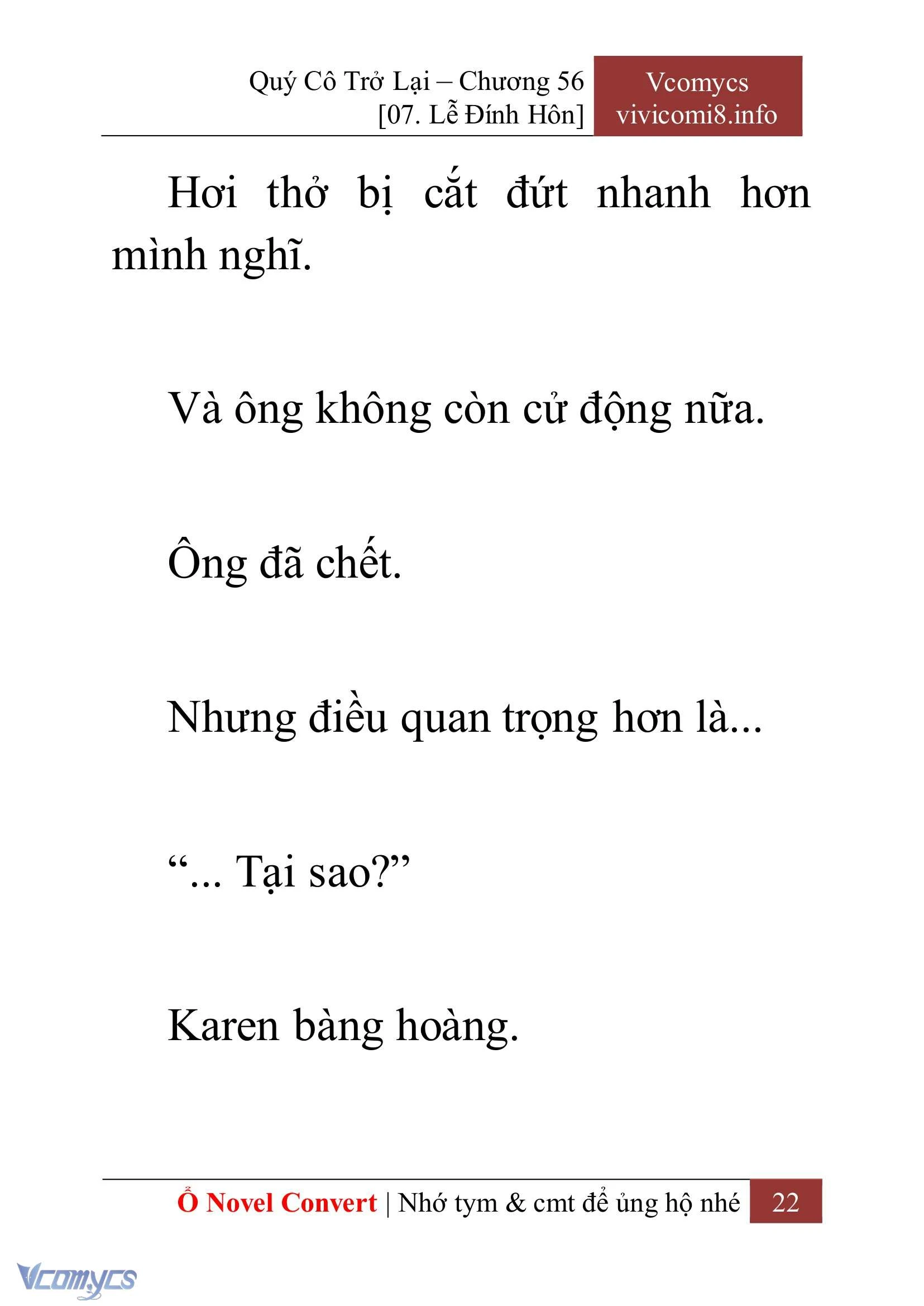 [Novel] Quý Cô Trở Lại Chapter  56 - 24