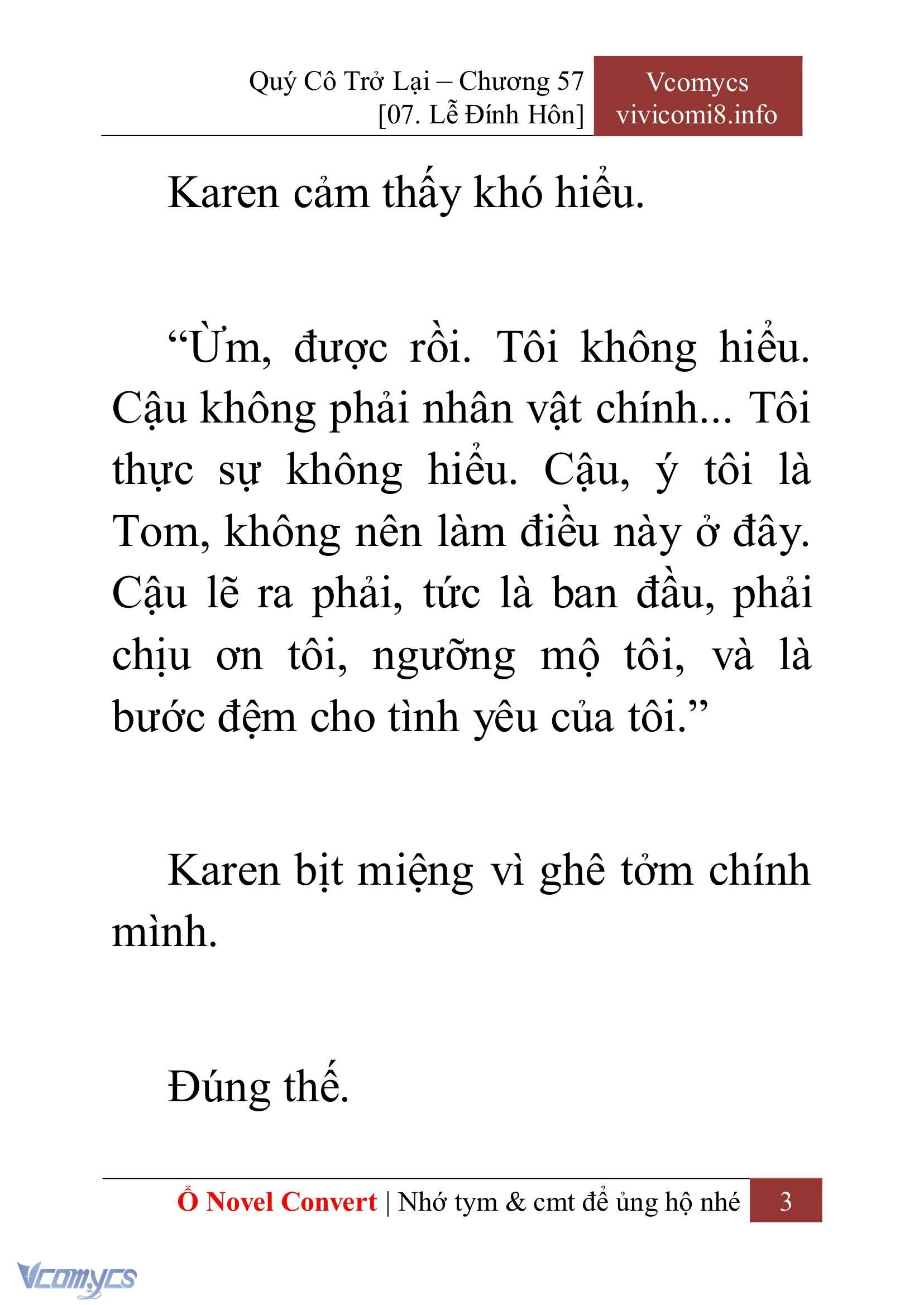 [Novel] Quý Cô Trở Lại Chapter  57 - 5