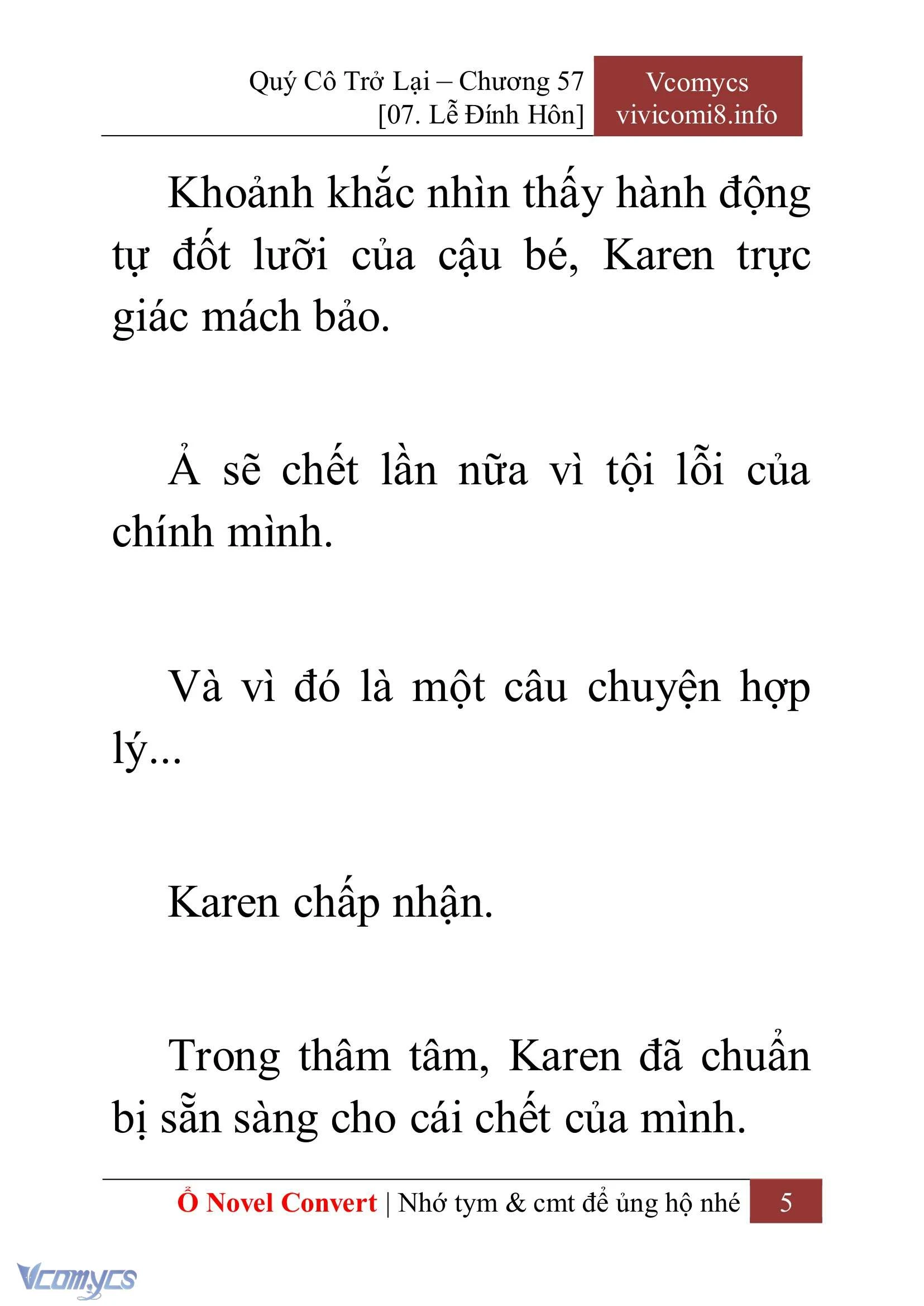 [Novel] Quý Cô Trở Lại Chapter  57 - 7