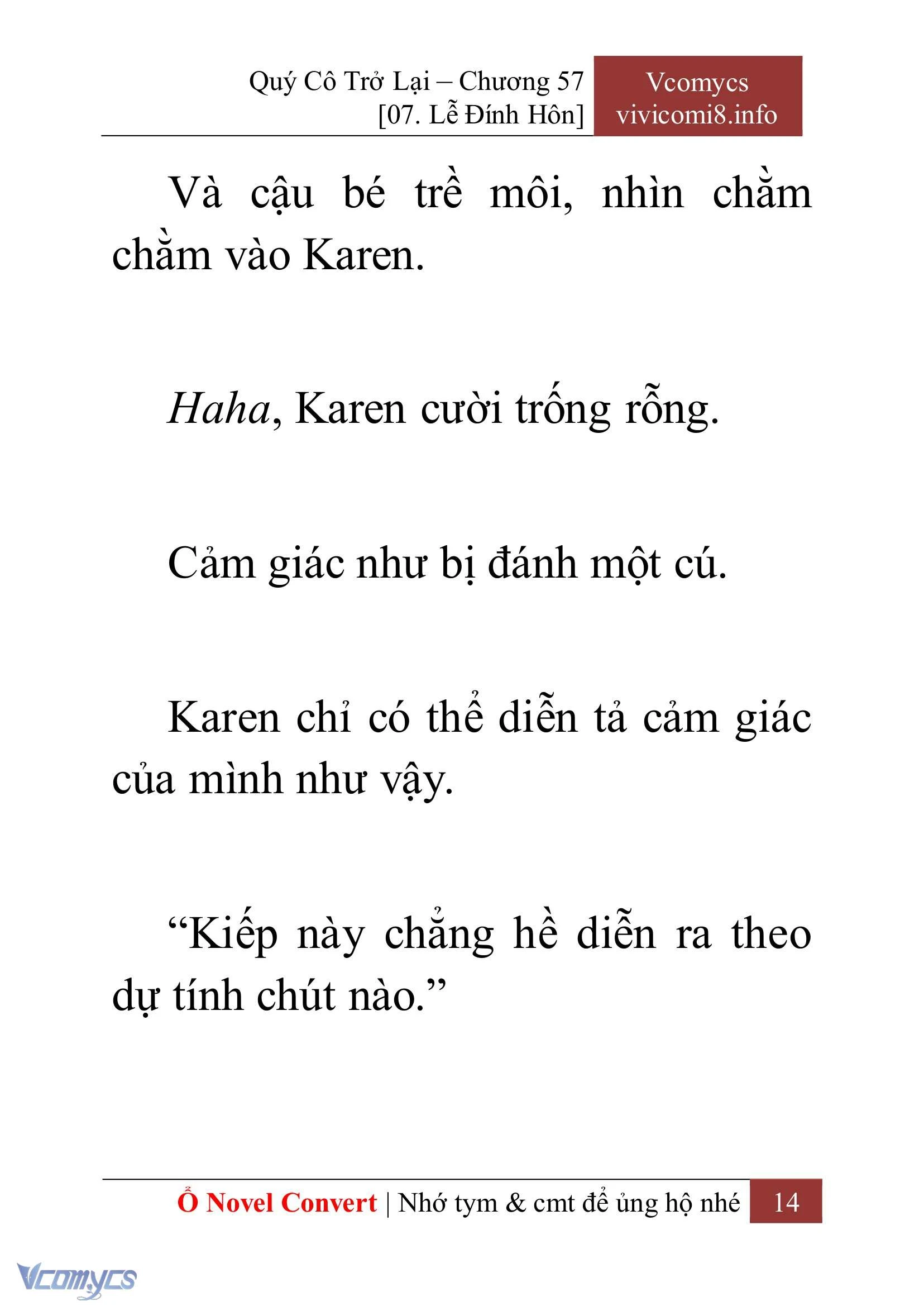 [Novel] Quý Cô Trở Lại Chapter  57 - 16