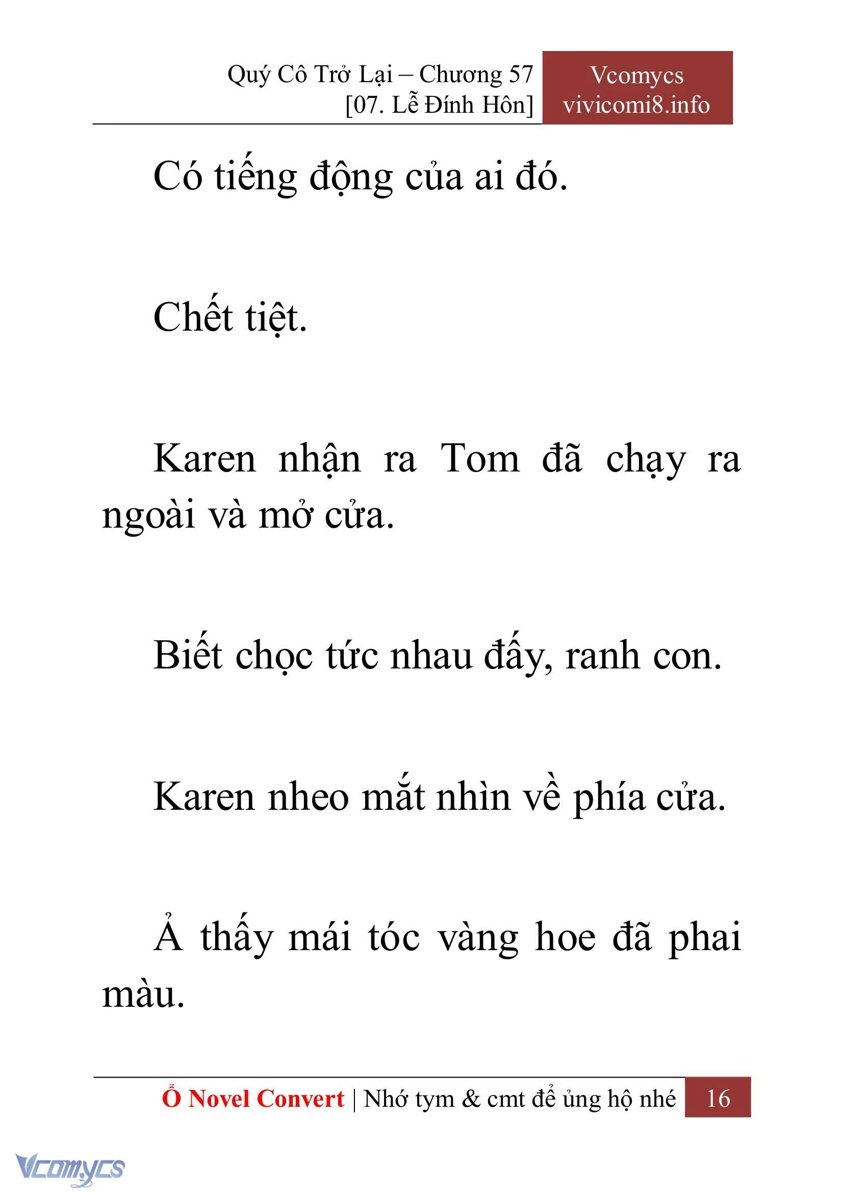 [Novel] Quý Cô Trở Lại Chapter  57 - 18