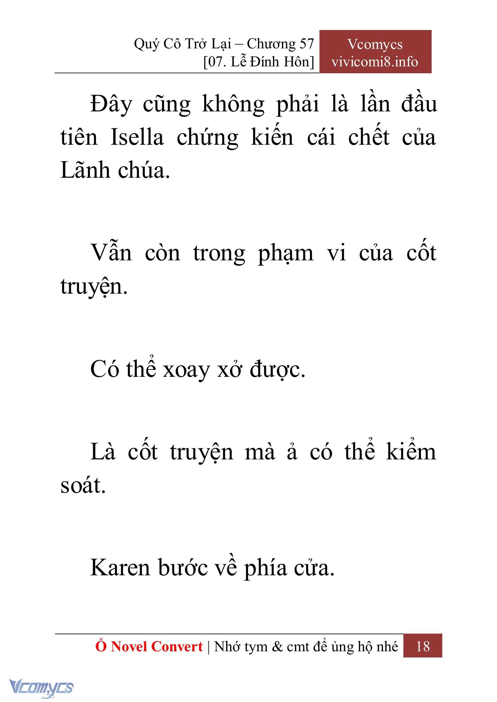 [Novel] Quý Cô Trở Lại Chapter  57 - 20