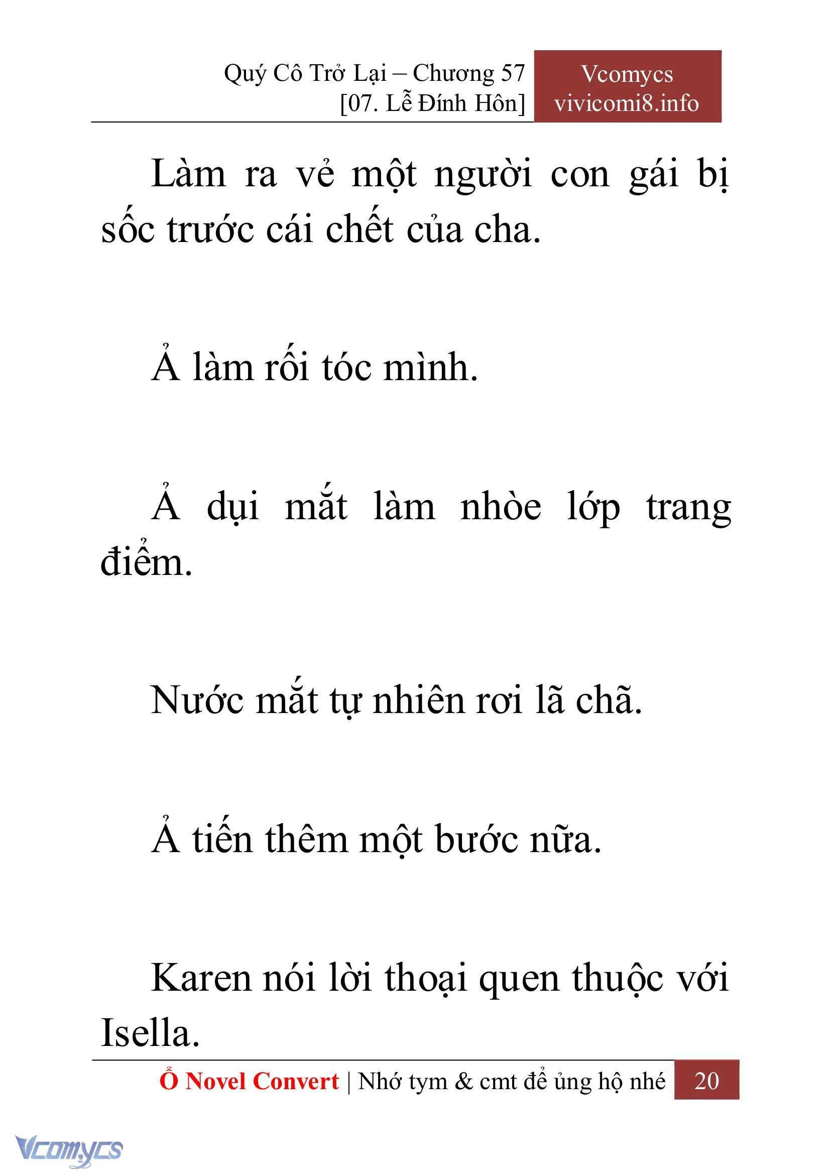 [Novel] Quý Cô Trở Lại Chapter  57 - 22