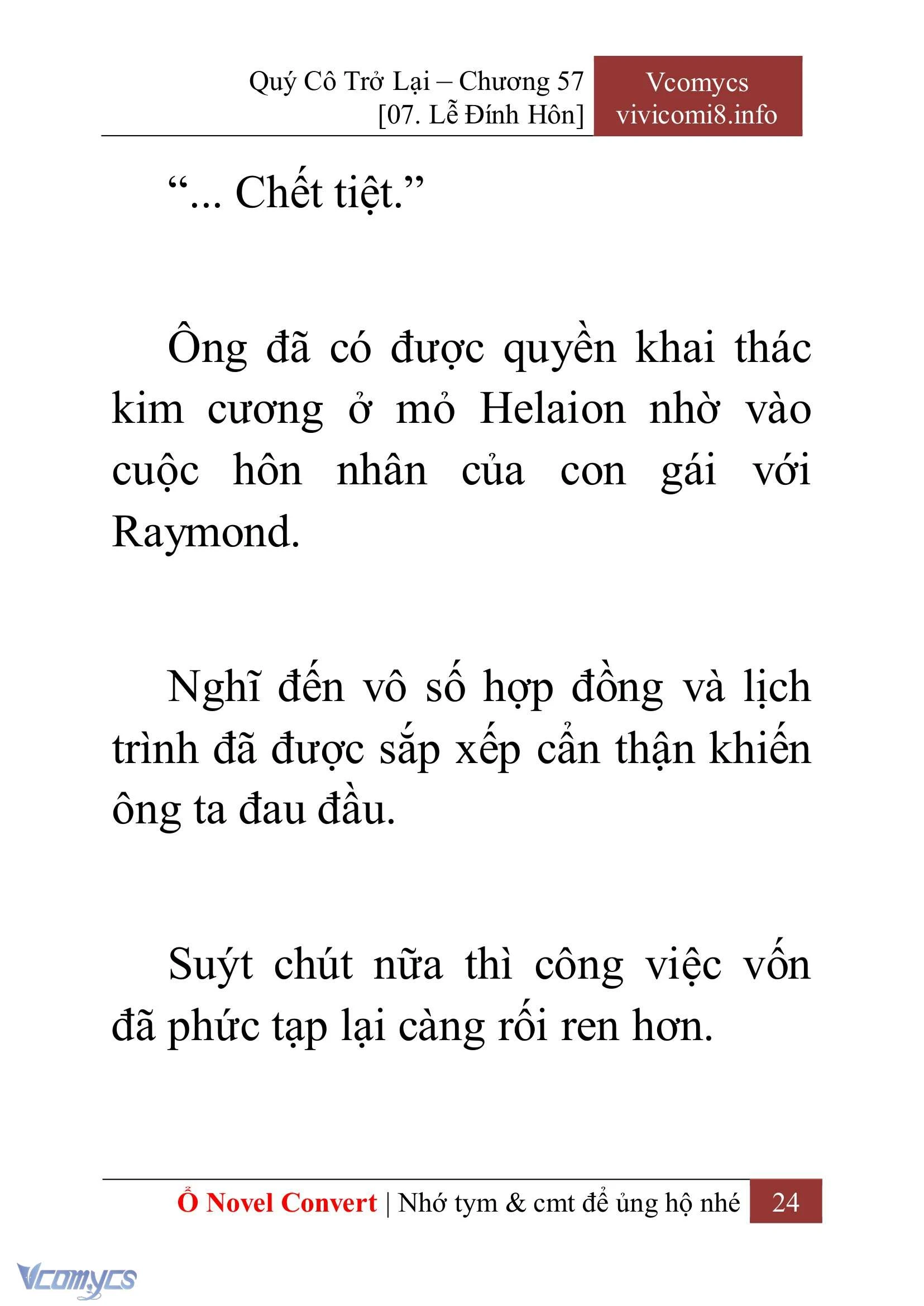 [Novel] Quý Cô Trở Lại Chapter  57 - 26