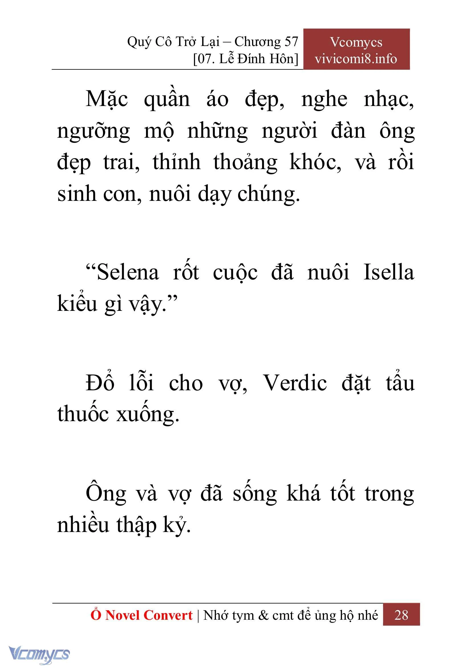 [Novel] Quý Cô Trở Lại Chapter  57 - 30