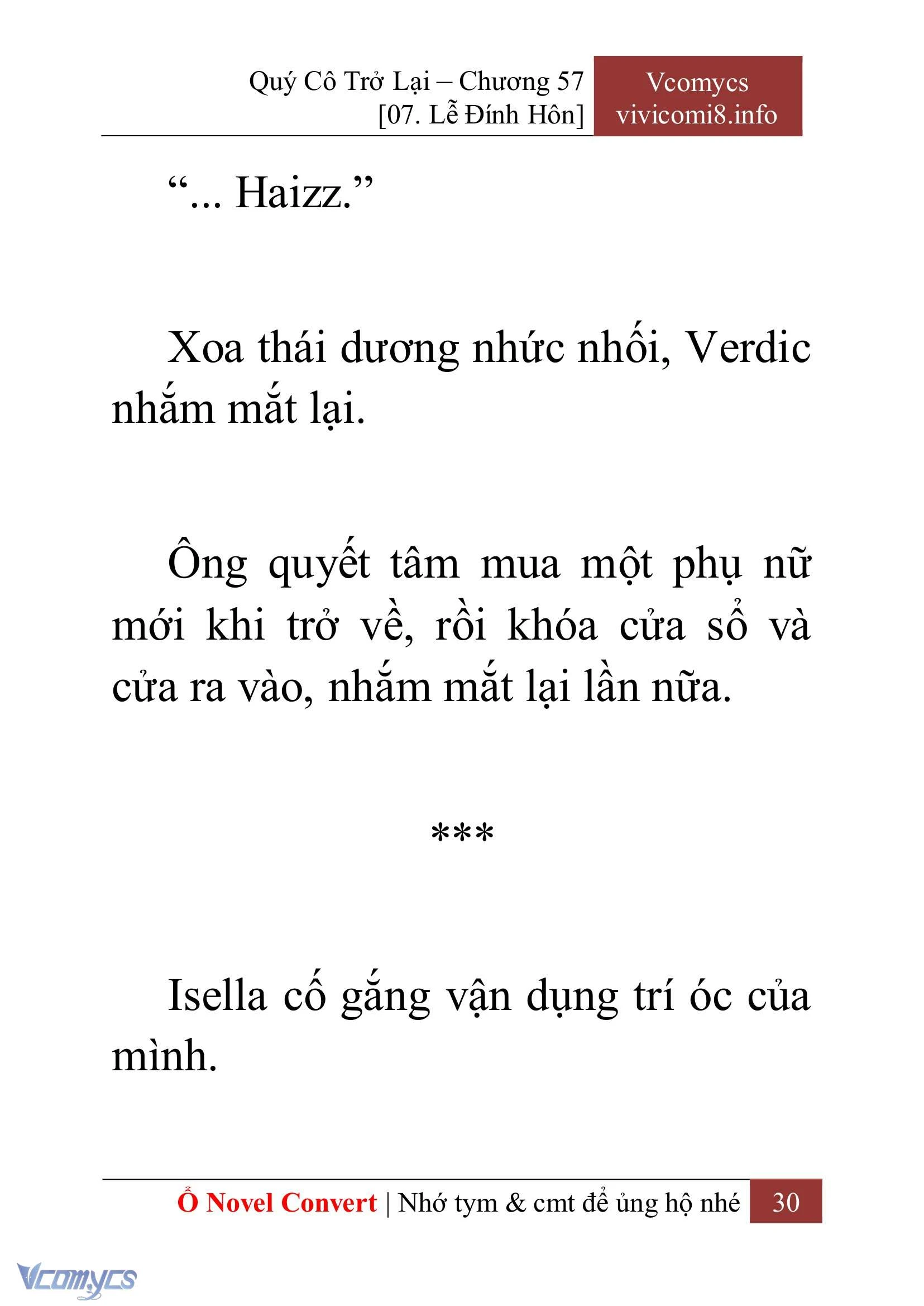 [Novel] Quý Cô Trở Lại Chapter  57 - 32