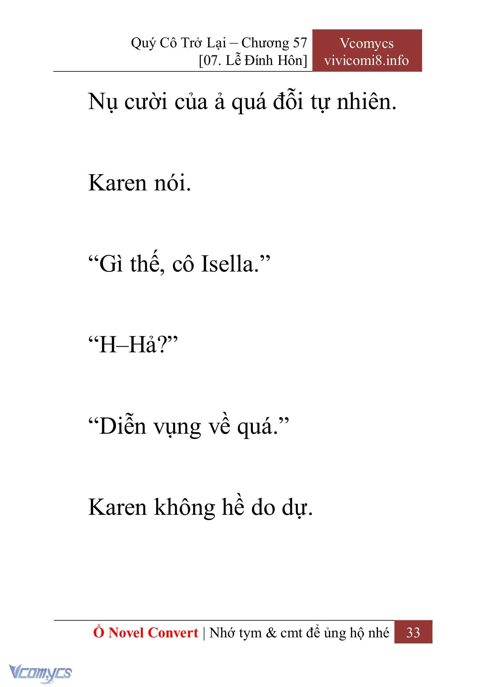 [Novel] Quý Cô Trở Lại Chapter  57 - 35