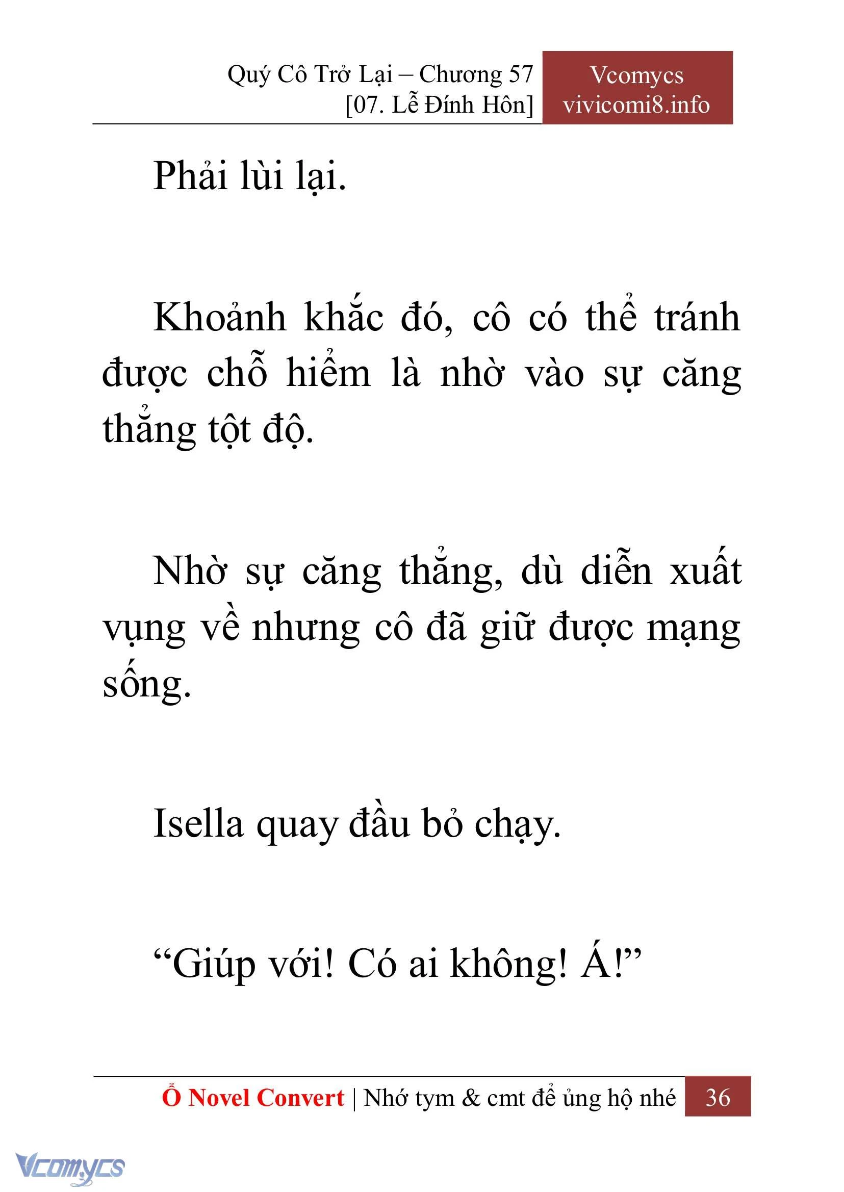 [Novel] Quý Cô Trở Lại Chapter  57 - 38