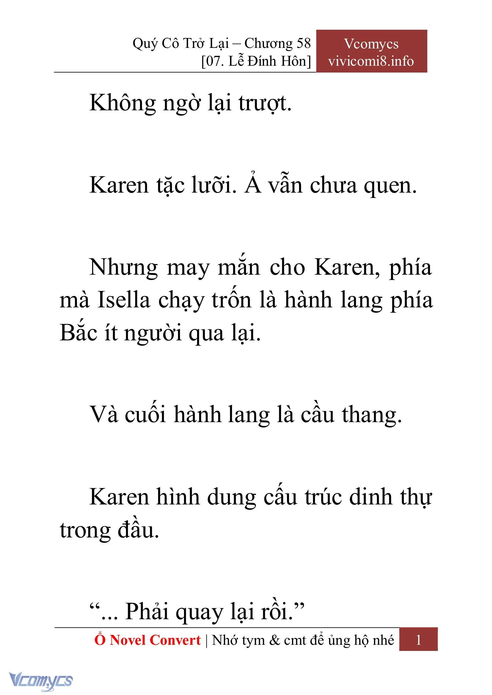 [Novel] Quý Cô Trở Lại Chapter  58 - 3
