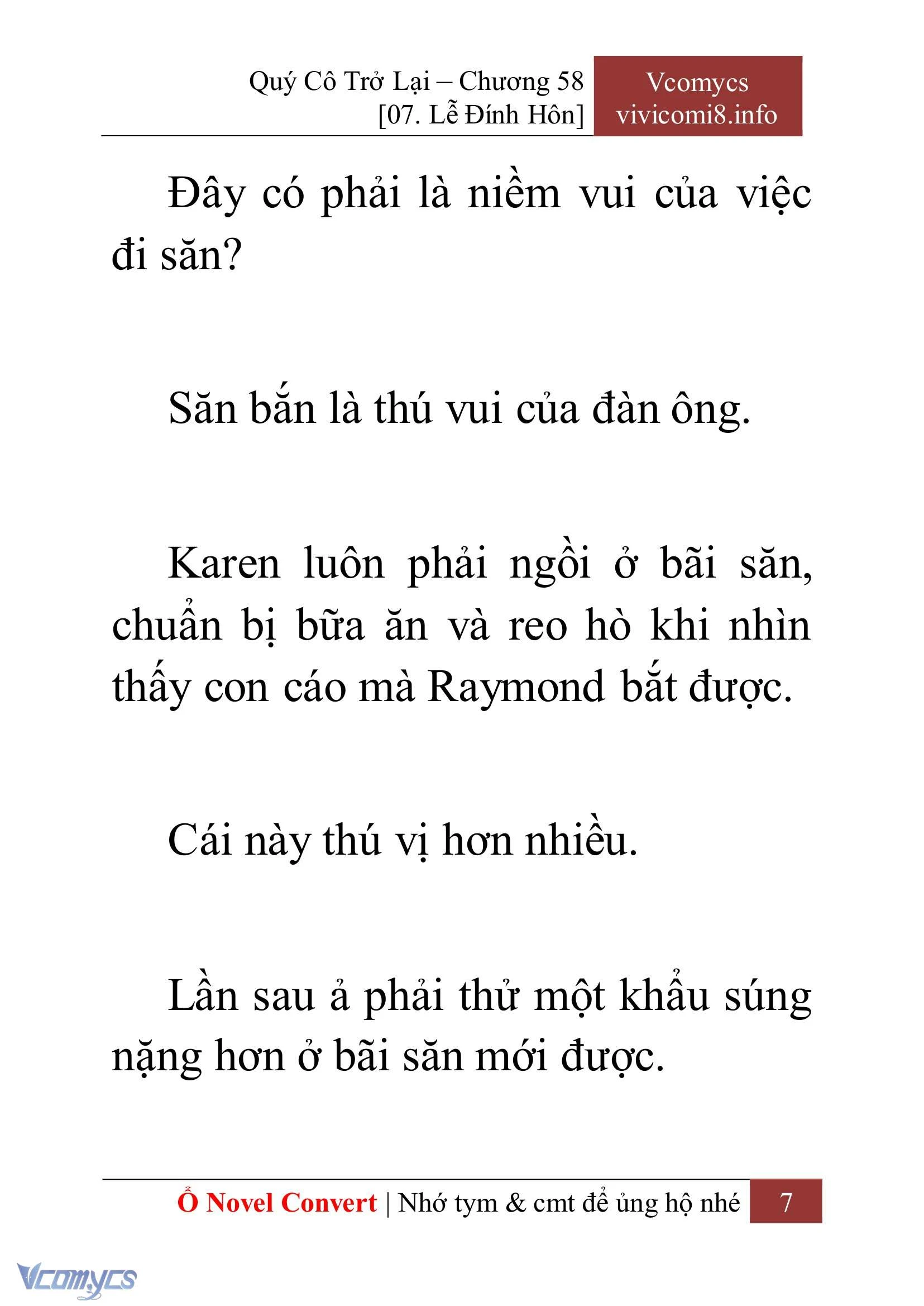[Novel] Quý Cô Trở Lại Chapter  58 - 9