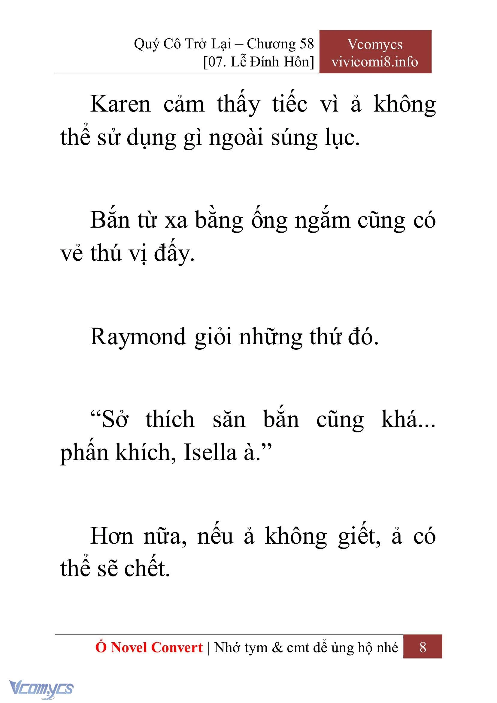 [Novel] Quý Cô Trở Lại Chapter  58 - 10