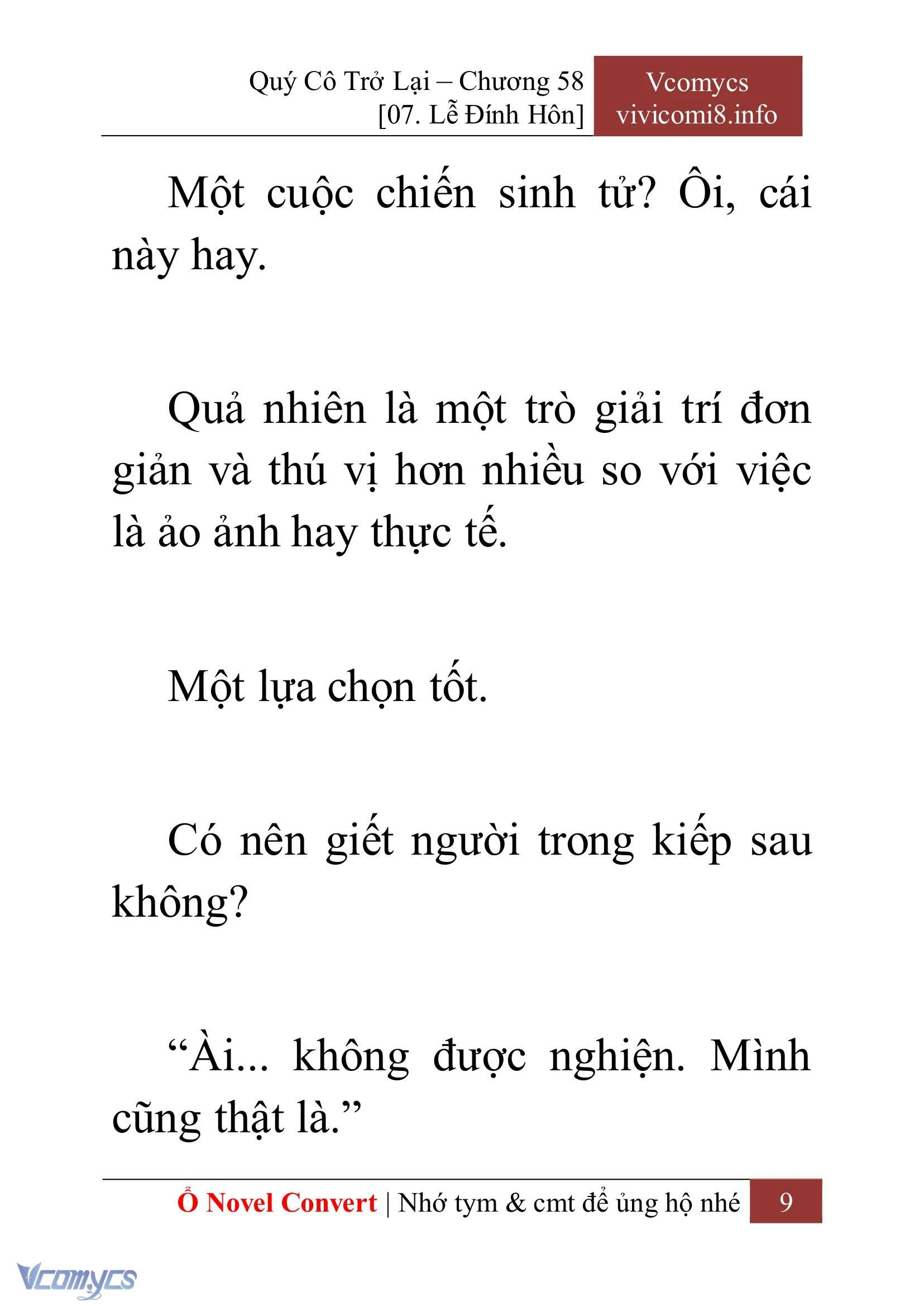 [Novel] Quý Cô Trở Lại Chapter  58 - 11