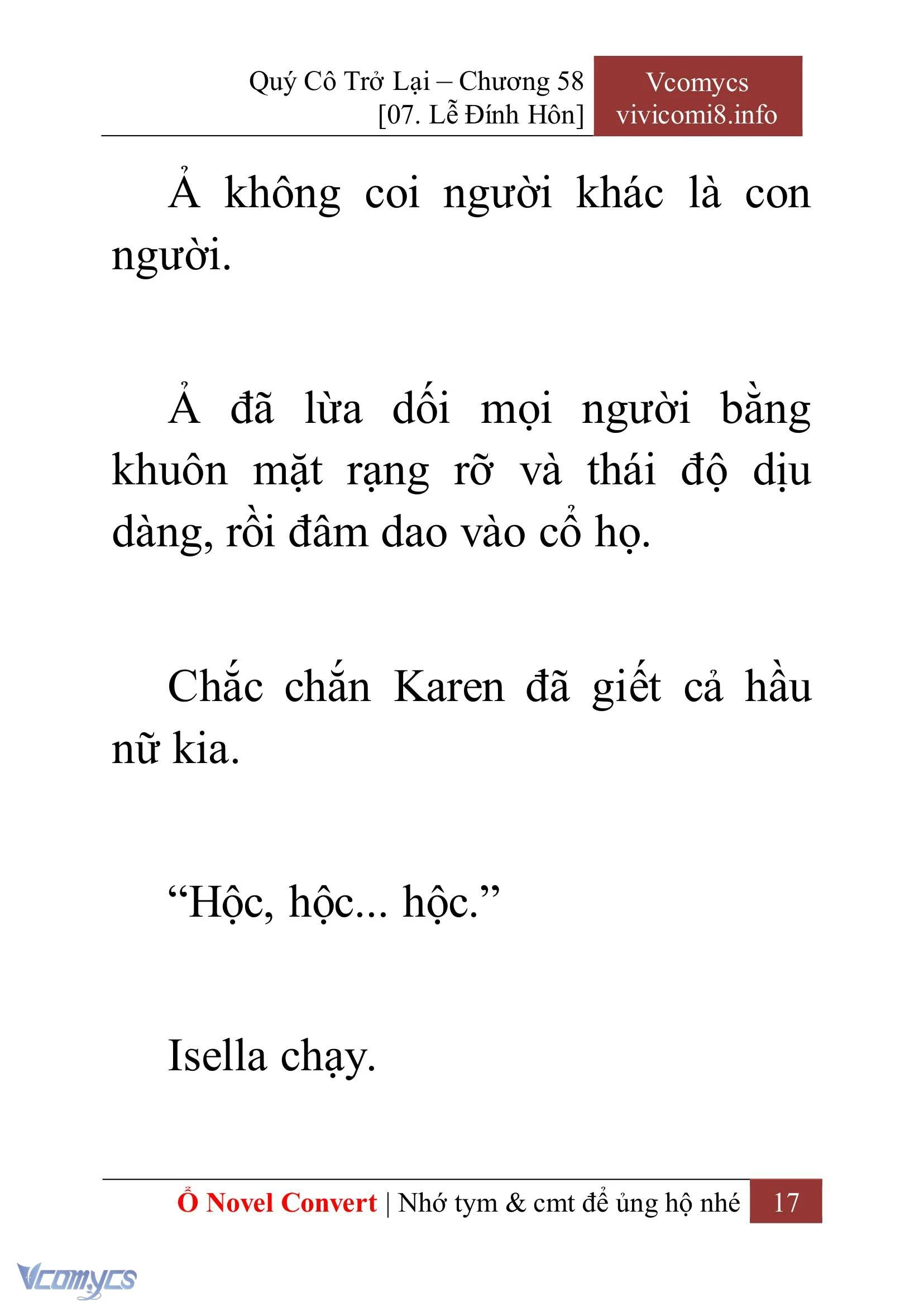 [Novel] Quý Cô Trở Lại Chapter  58 - 19