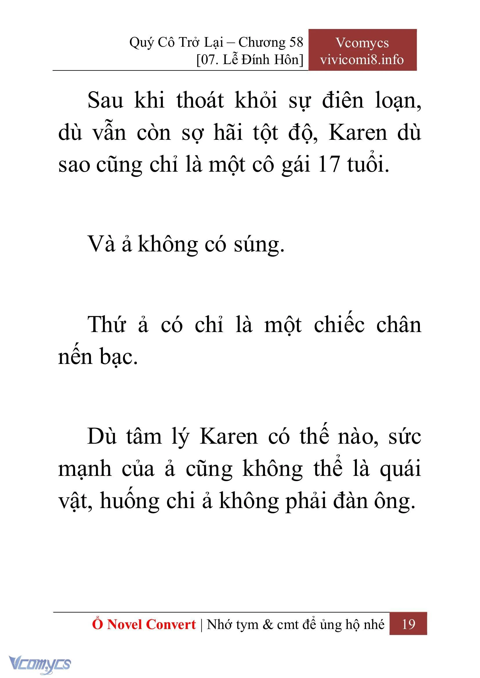 [Novel] Quý Cô Trở Lại Chapter  58 - 21