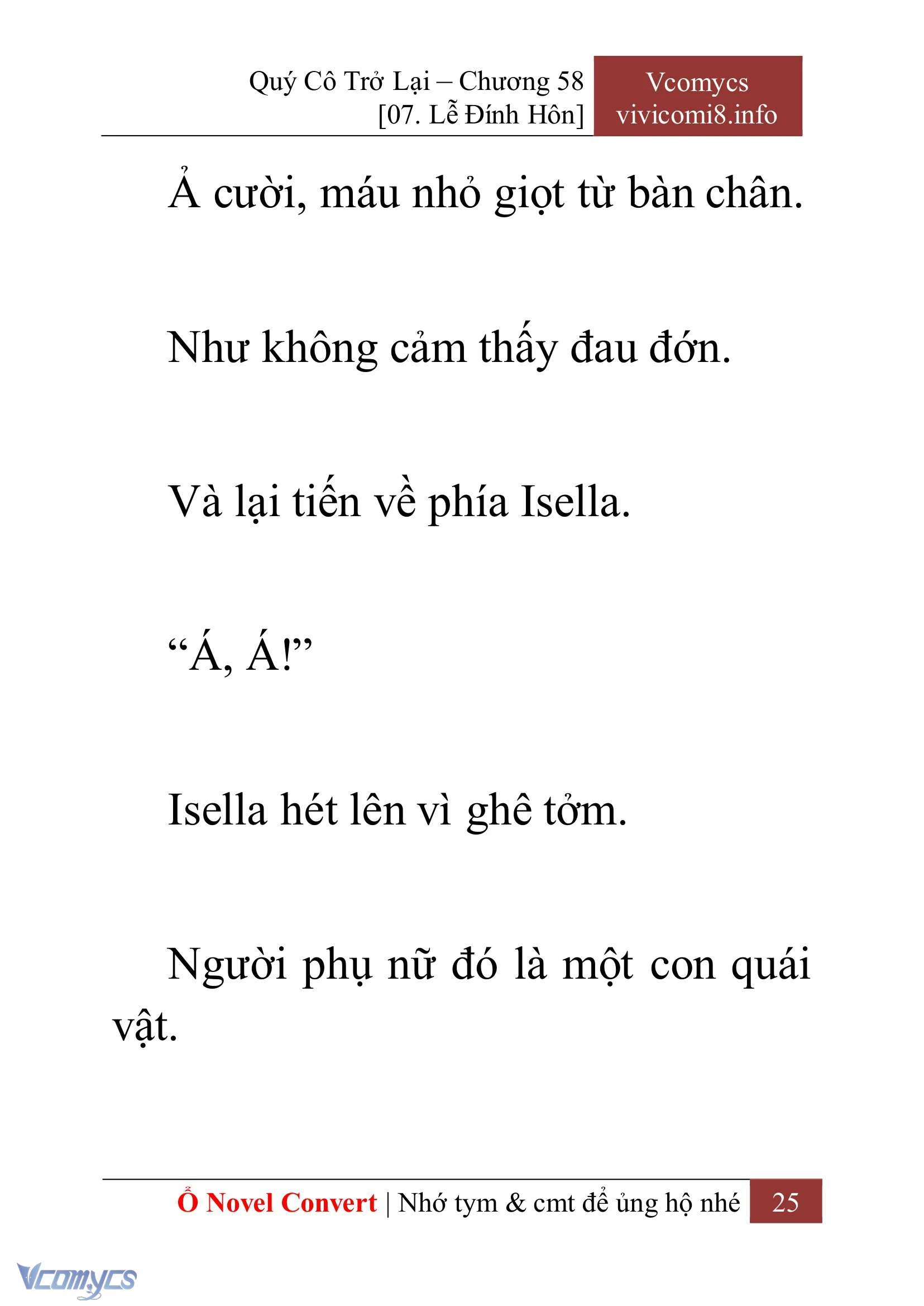 [Novel] Quý Cô Trở Lại Chapter  58 - 27
