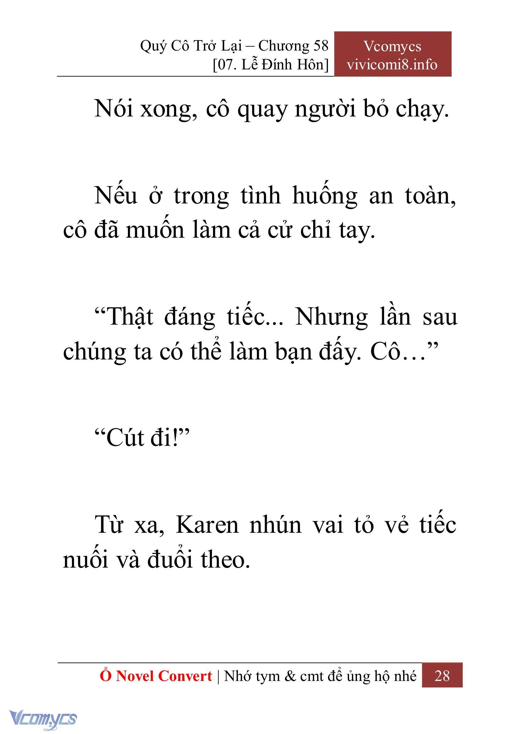 [Novel] Quý Cô Trở Lại Chapter  58 - 30