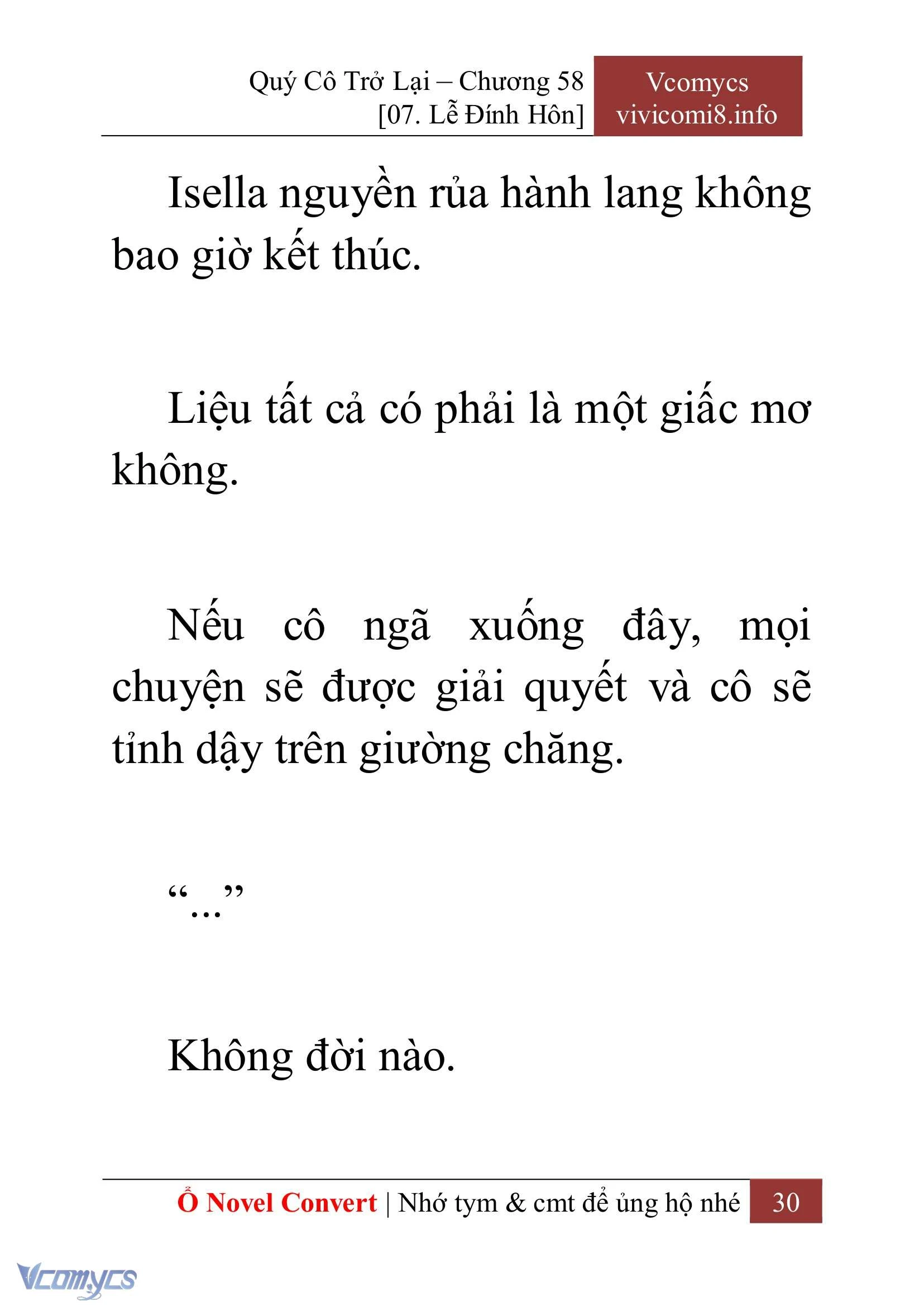 [Novel] Quý Cô Trở Lại Chapter  58 - 32