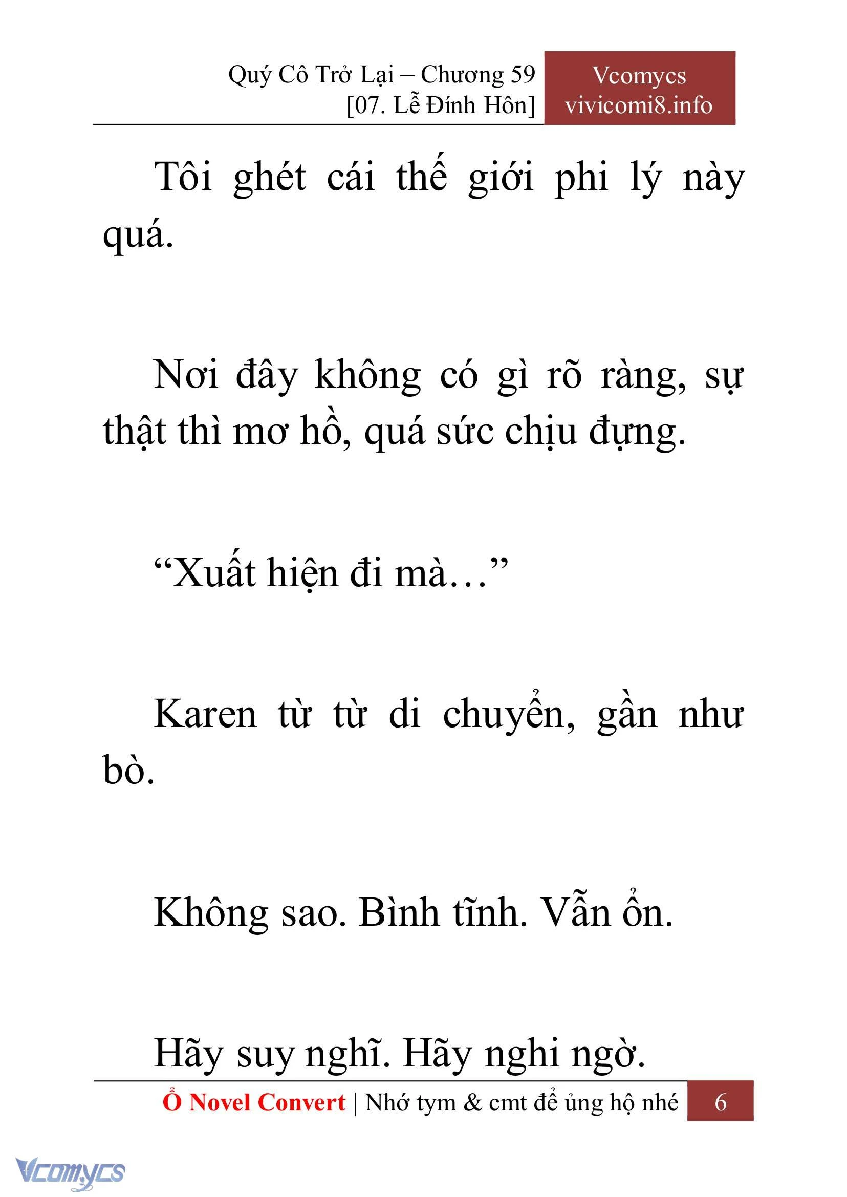 [Novel] Quý Cô Trở Lại Chapter  59 - 8