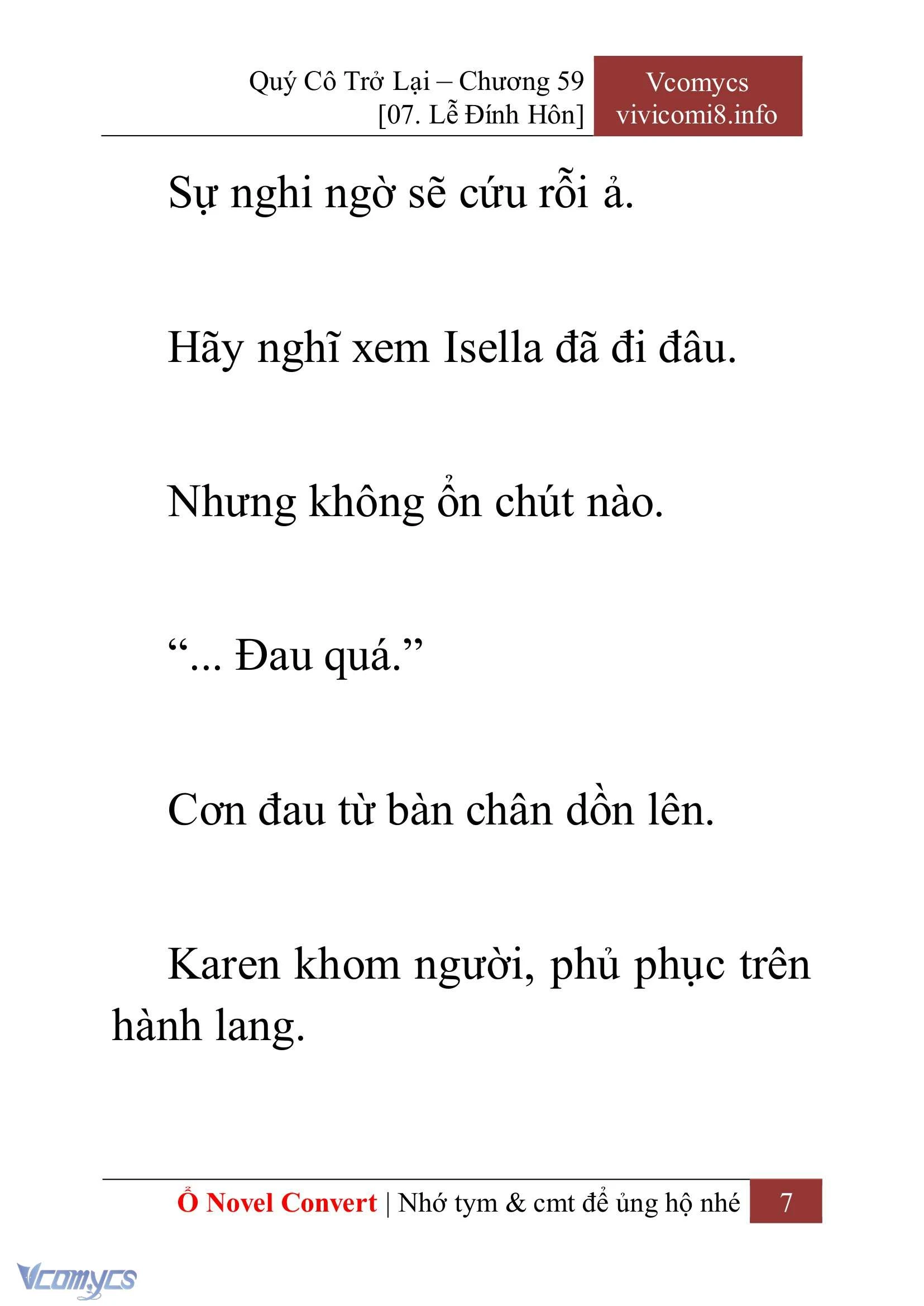 [Novel] Quý Cô Trở Lại Chapter  59 - 9